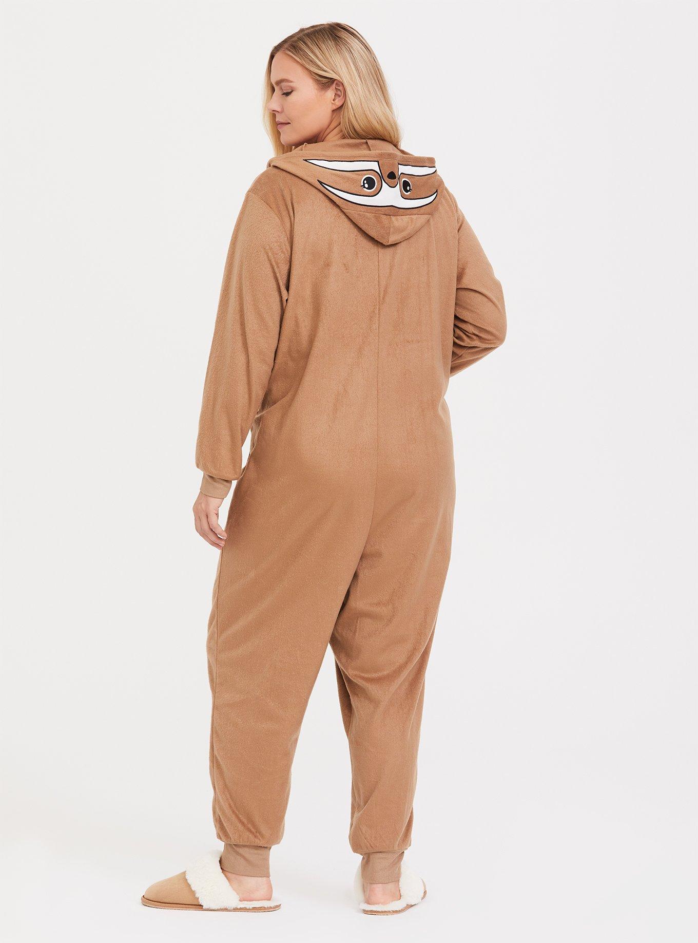 Plus size sloth onesie sale