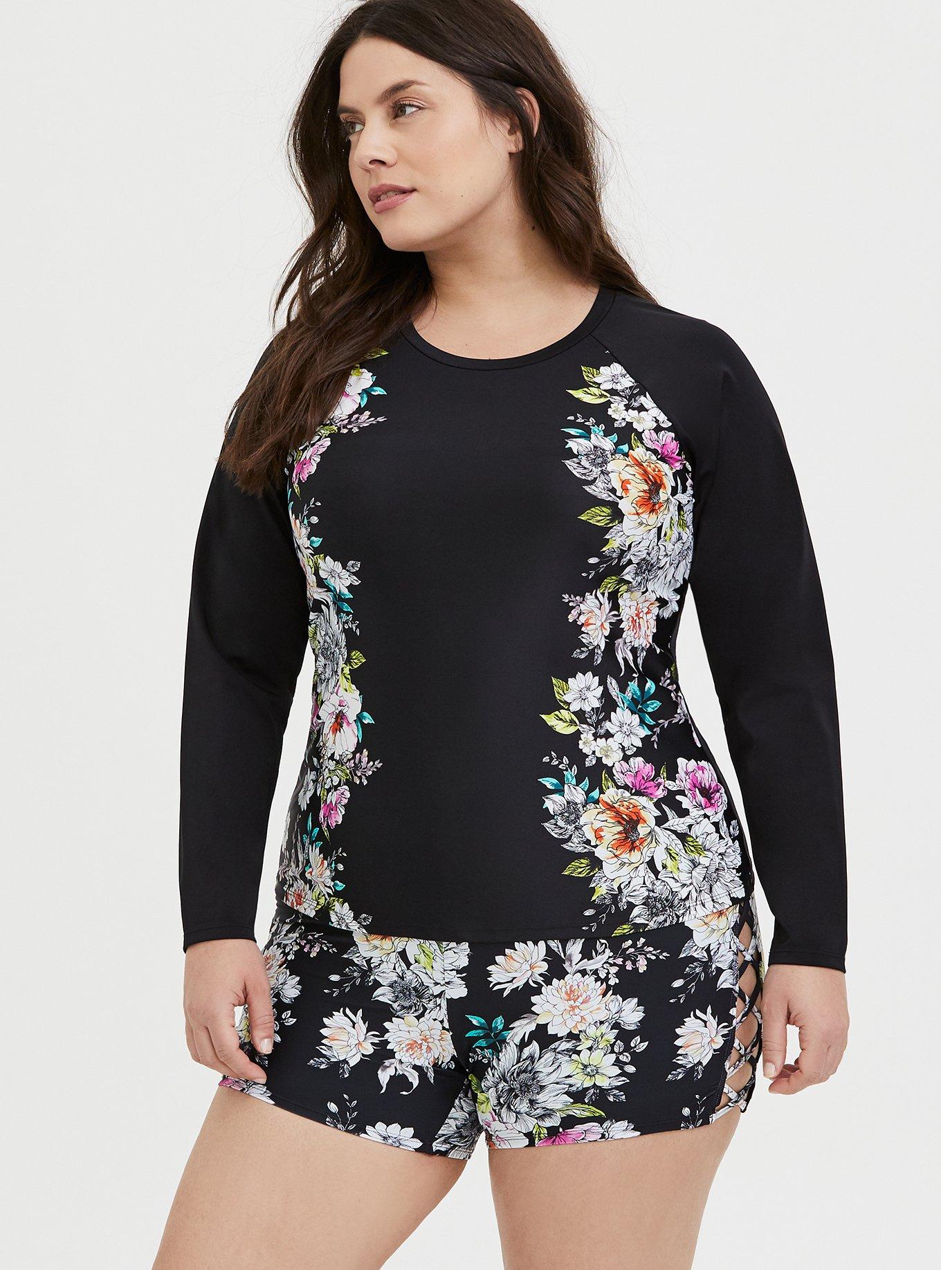 Women's Plus Size Rash Guards & Swim Tees