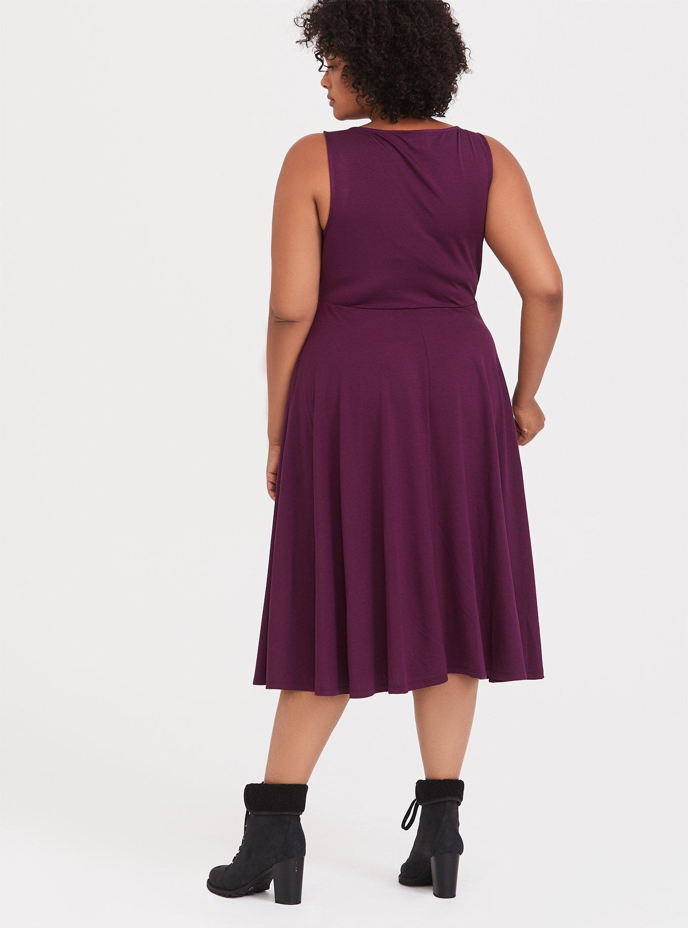 open lace back dress Off The Shoulder Ponte Dress – Kevan Hall main image 0