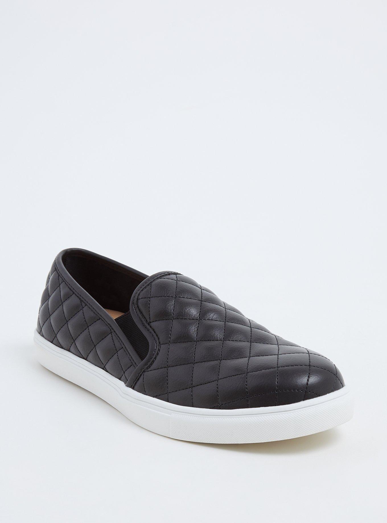 Quilted slip on shoes on sale