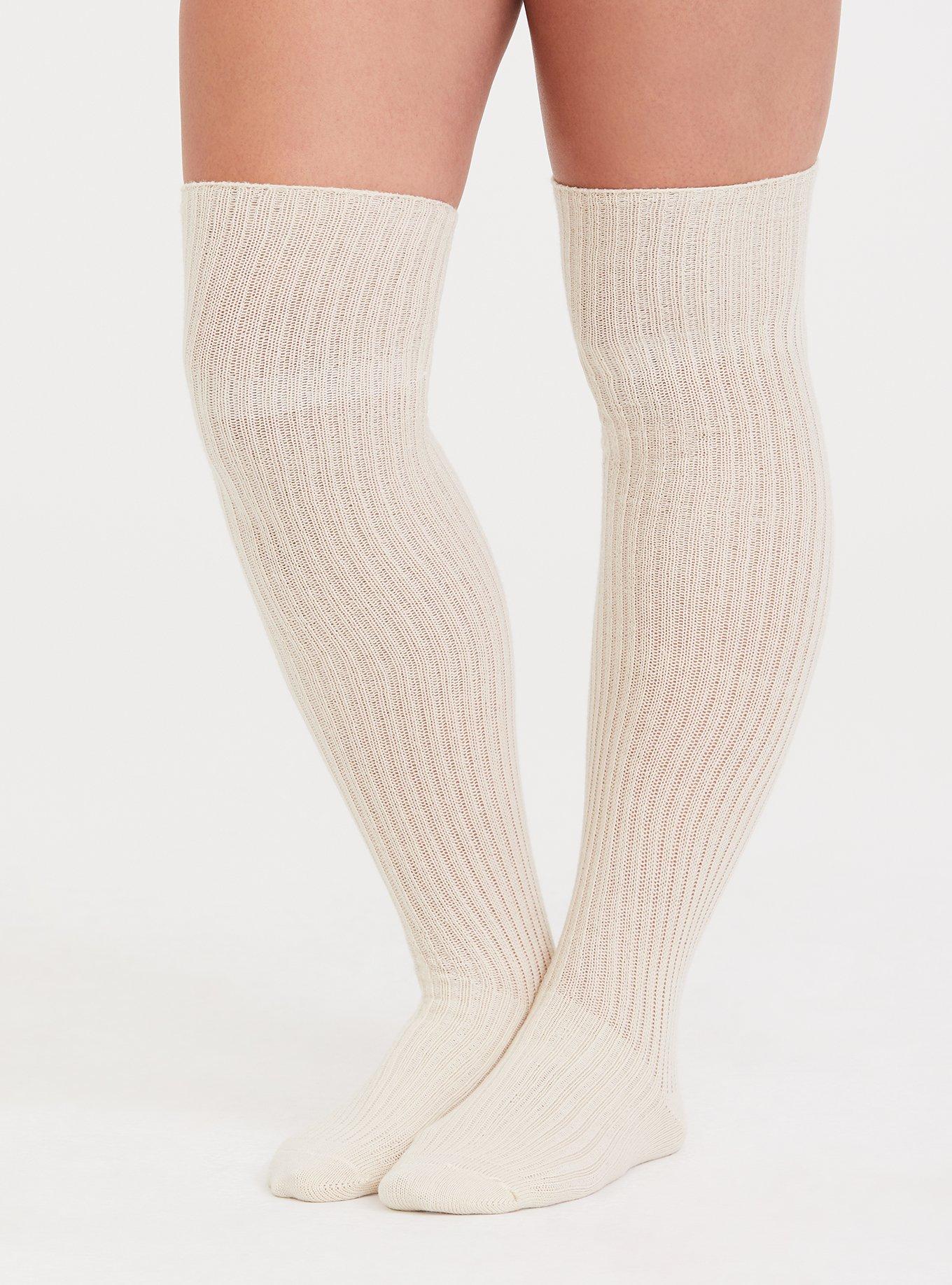 2 Pack Cable Knit Knee-High Sock, BLACK IVORY, alternate