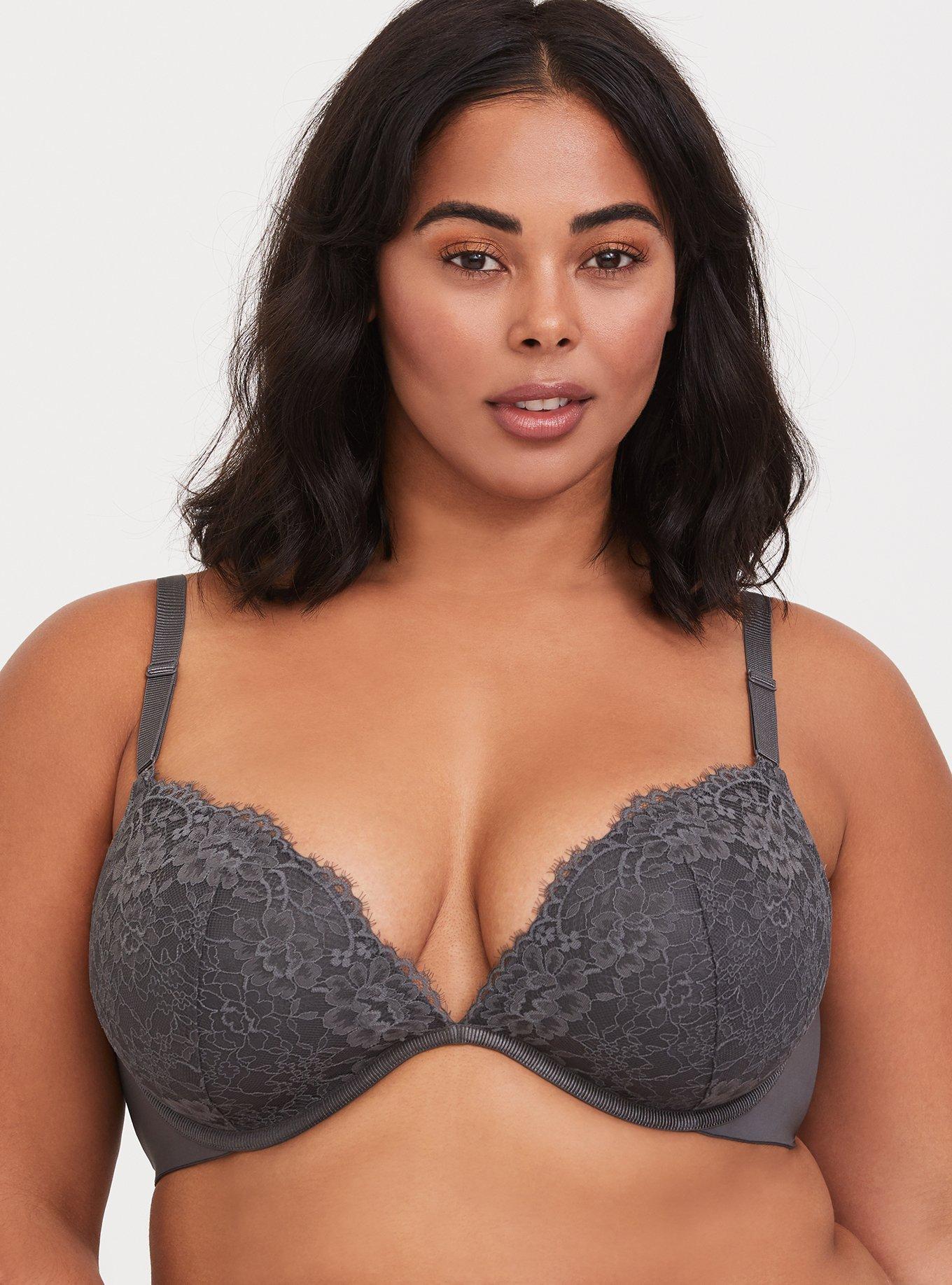 Torrid 40DD NAVY LACE 360° BACK SMOOTHING™ LIGHTLY LINED EVERYDAY WIRE-FREE  BRA