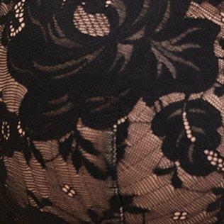 Balconette Lightly-Lined Bra, RICH BLACK ROEBUCK BEIGE, swatch