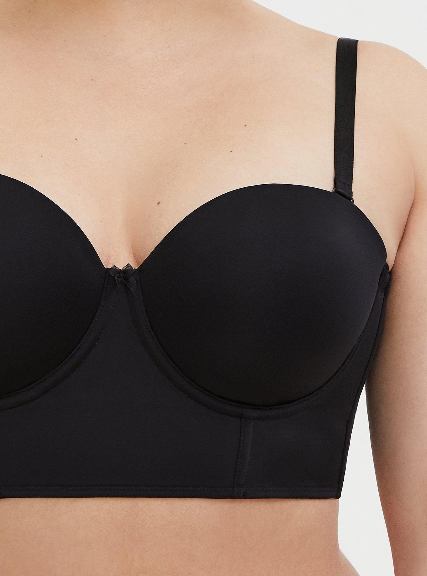 Women Strapless Push Up Bra Plus Size Full Coverage Everyday Bra  Comfortable Seamless Back Smoothing Lift Up Longline Bra, A01_gray, Large :  : Clothing, Shoes & Accessories