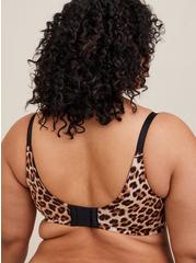 Plus Size T-Shirt Lightly Lined Print 360° Back Smoothing® Bra, FIFTIES LEOPARD BEIGE, alternate