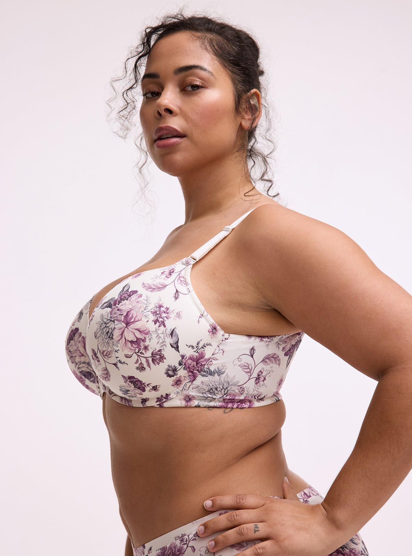 Perfect Coverage Lightly Lined Smooth Bra, DREAM FLORAL, alternate