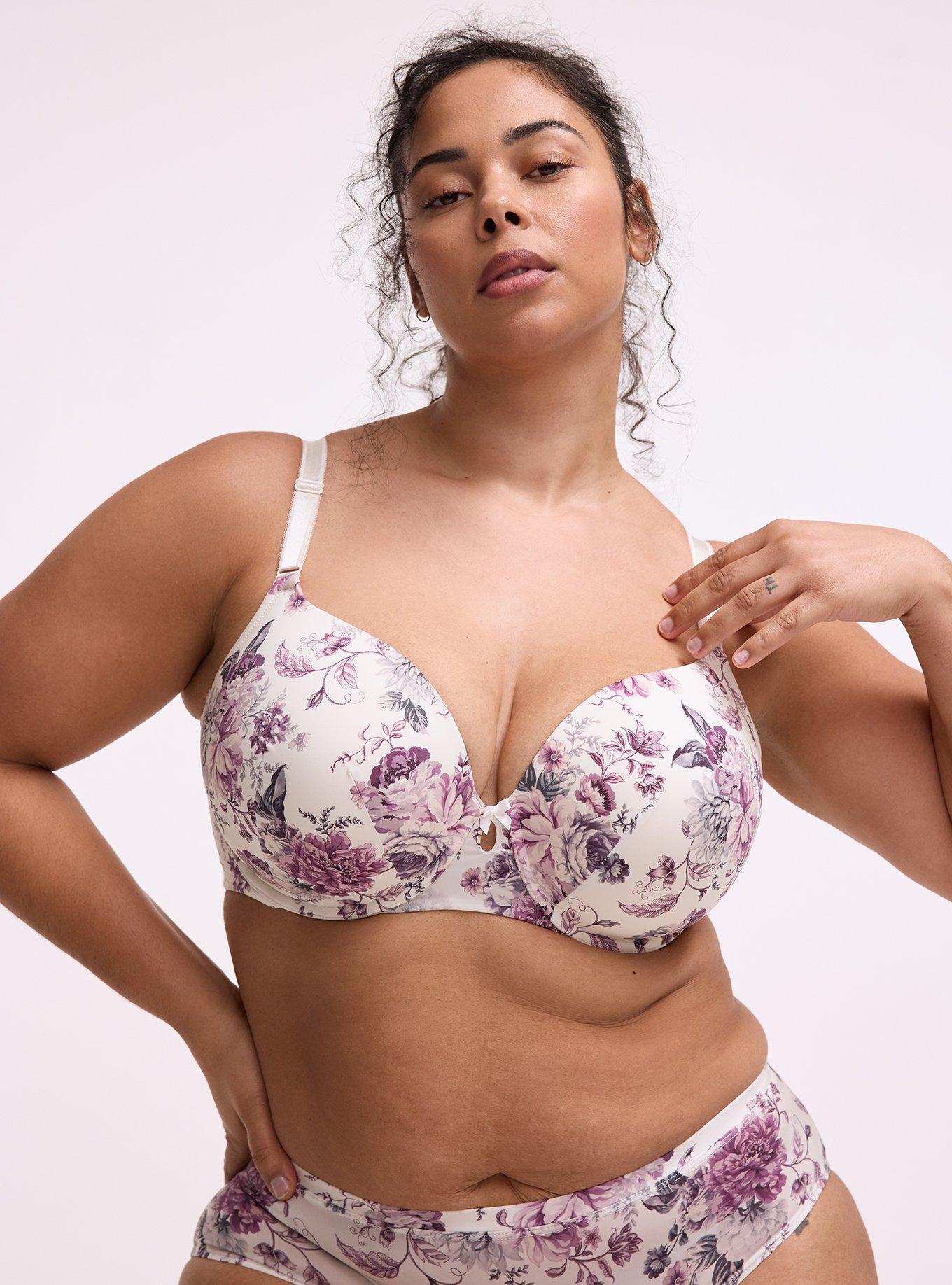 Perfect Coverage Lightly Lined Smooth Bra, DREAM FLORAL, hi-res
