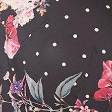 T-Shirt Lightly Lined Print 360° Back Smoothing® Bra, TRANCE FLORAL BLACK, swatch
