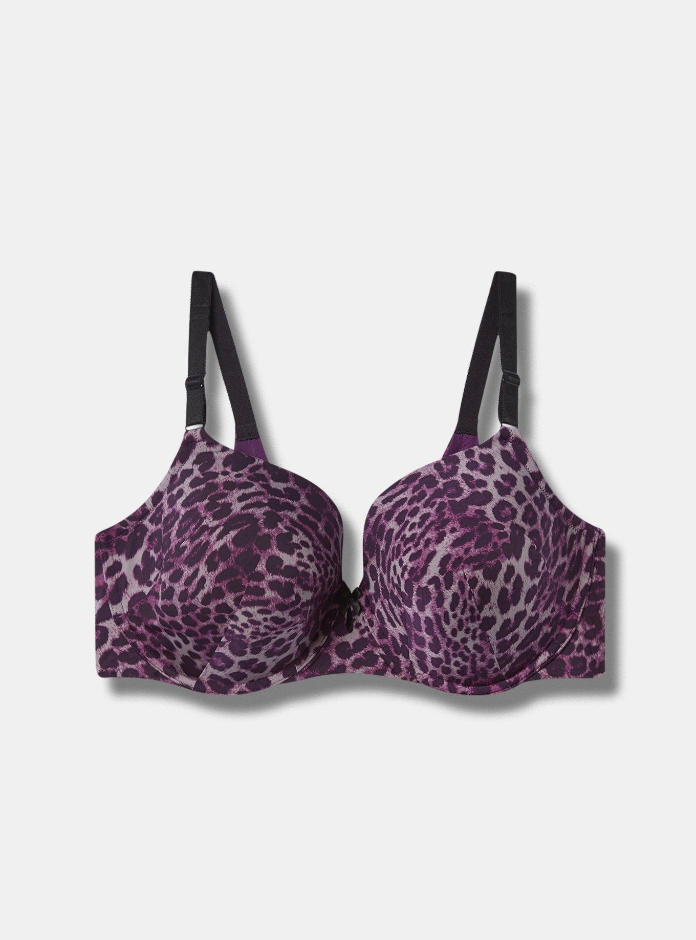 Torrid PUSH-UP T-SHIRT BRA - FLORAL LEOPARD SKULL size 42DD