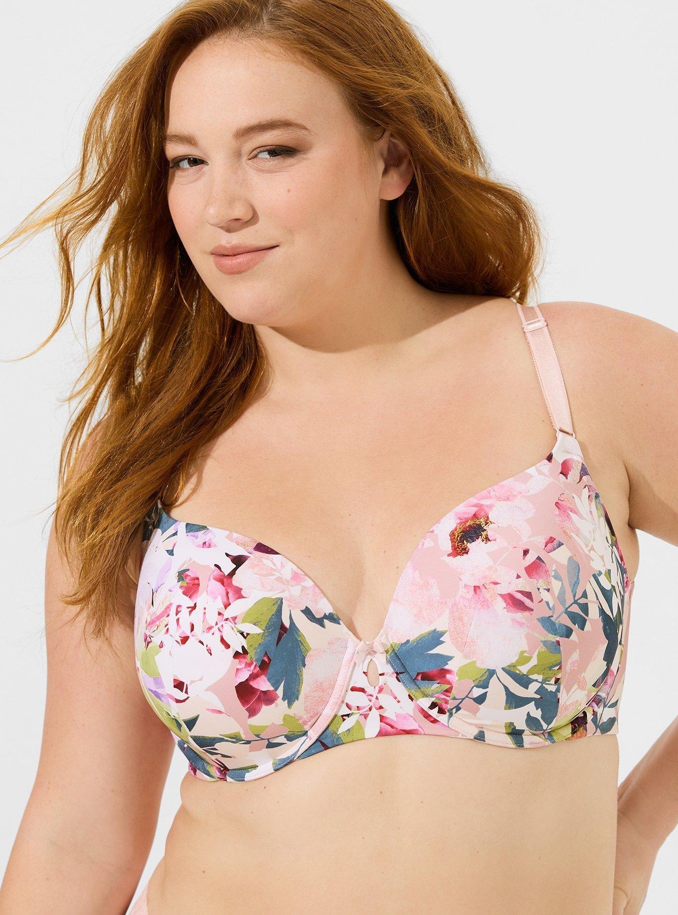 Plus Size - Lace & Microfiber Sexy T-Shirt Bra - Torrid