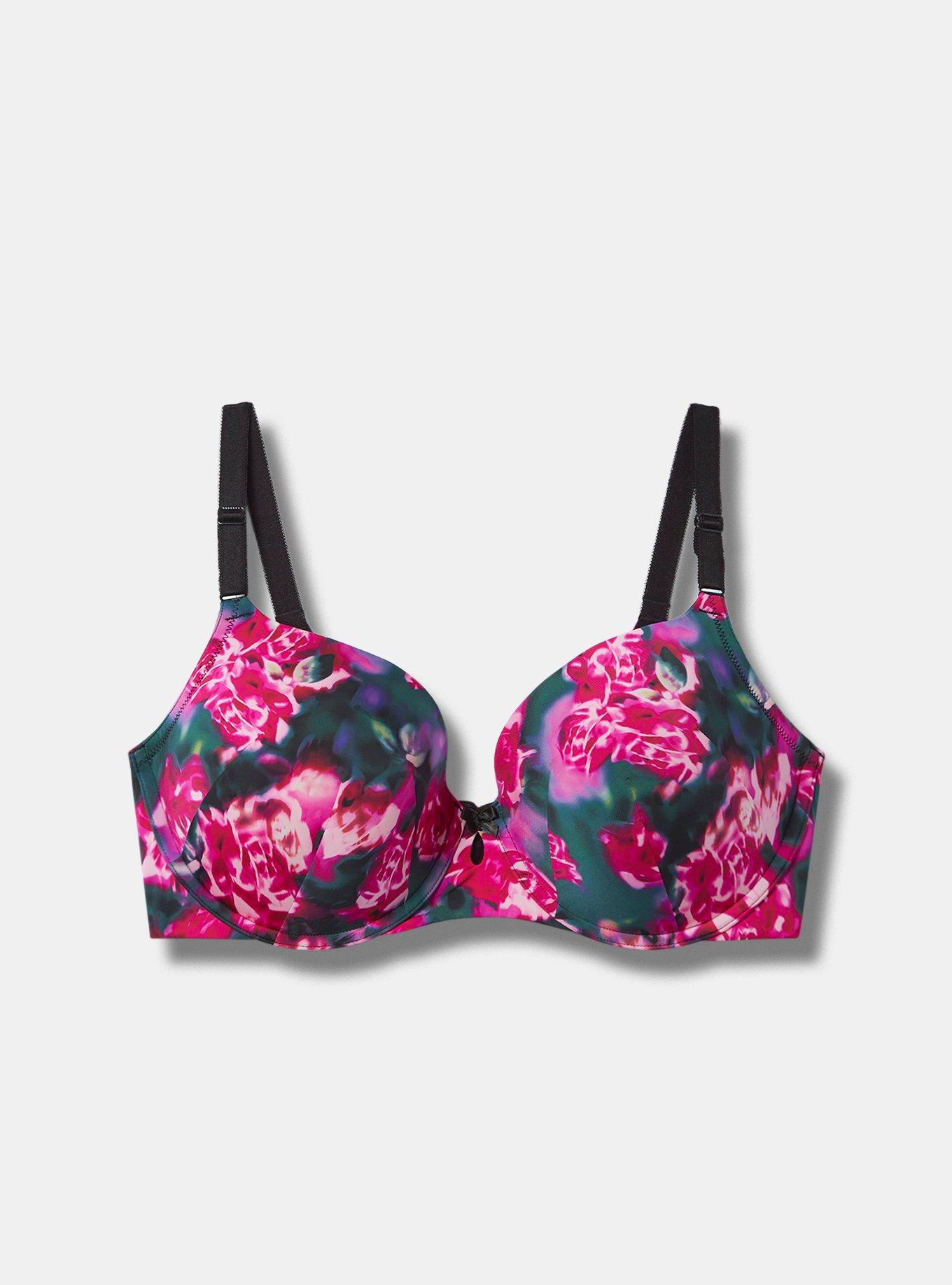 Victoria’s Secret bra push up underwire flora print lined perfect coverage  36DD