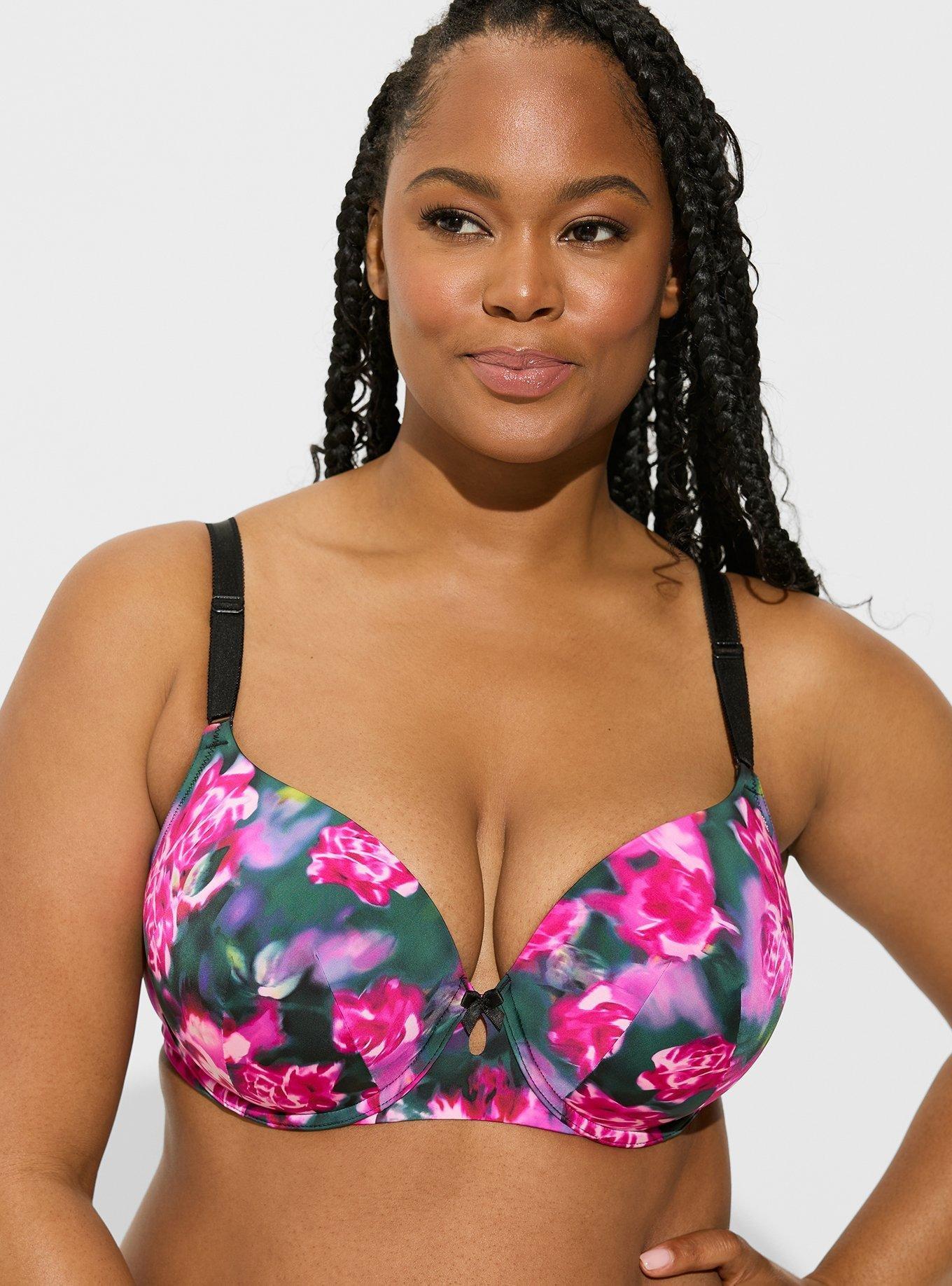 Torrid Pink Underwire Bralette & Matching Thong Plus Size 1X, 14/16