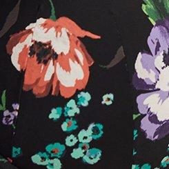 Plus Size Perfect T-Shirt Bra, BABY FLORAL RICH BLACK, swatch