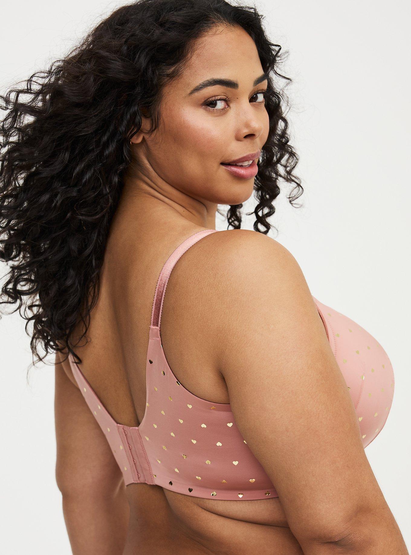 Perfect Coverage Lightly Lined Smooth Bra, BRANDY HEARTS ASH ROSE, alternate