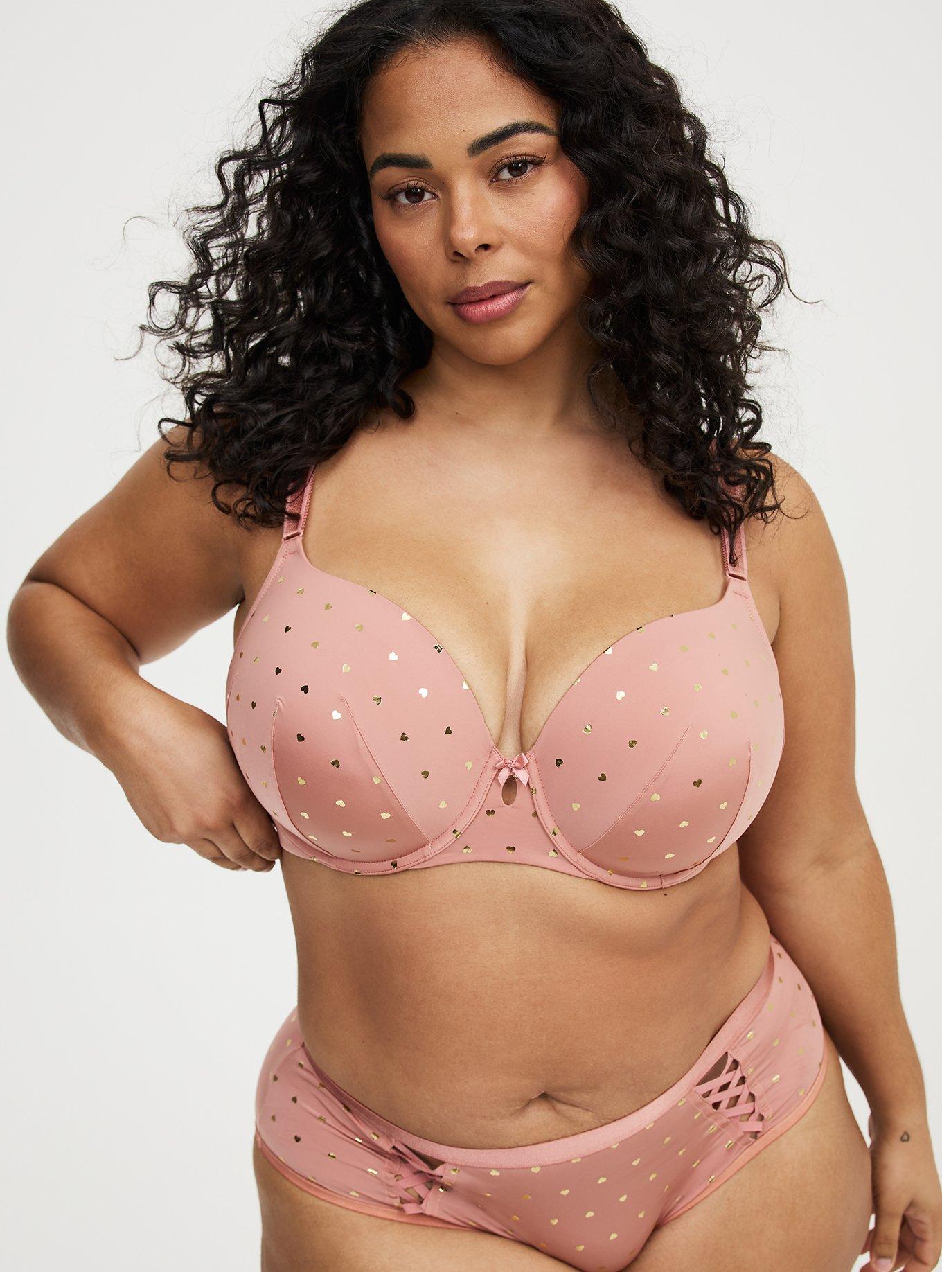 Perfect Coverage Lightly Lined Smooth Bra, BRANDY HEARTS ASH ROSE, alternate