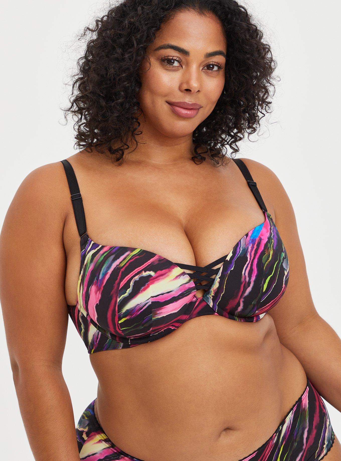 Torrid Curve Plus Size Women's Purple Push Up Strapless Lace Bra Size 40C -  $23 - From Kelly