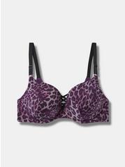 XO Plunge Smooth 360° Back Smoothing® Bra, CLASSIC LEOPARD GRAPE ROYALE, hi-res