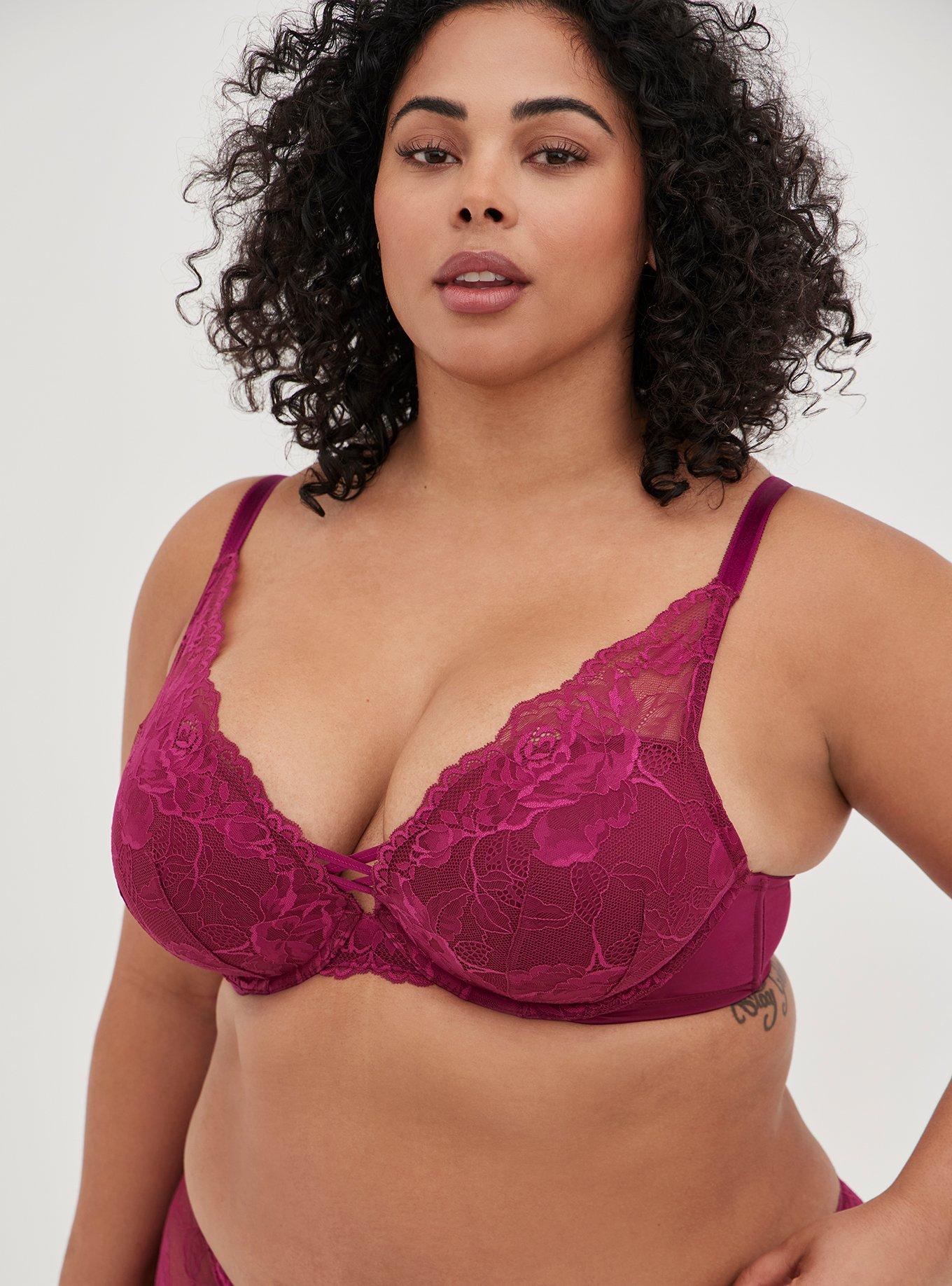 Torrid - XO Plunge Smooth 360 Back Smoothing Bra - Size 46D (NEW - WITH  TAGS!)