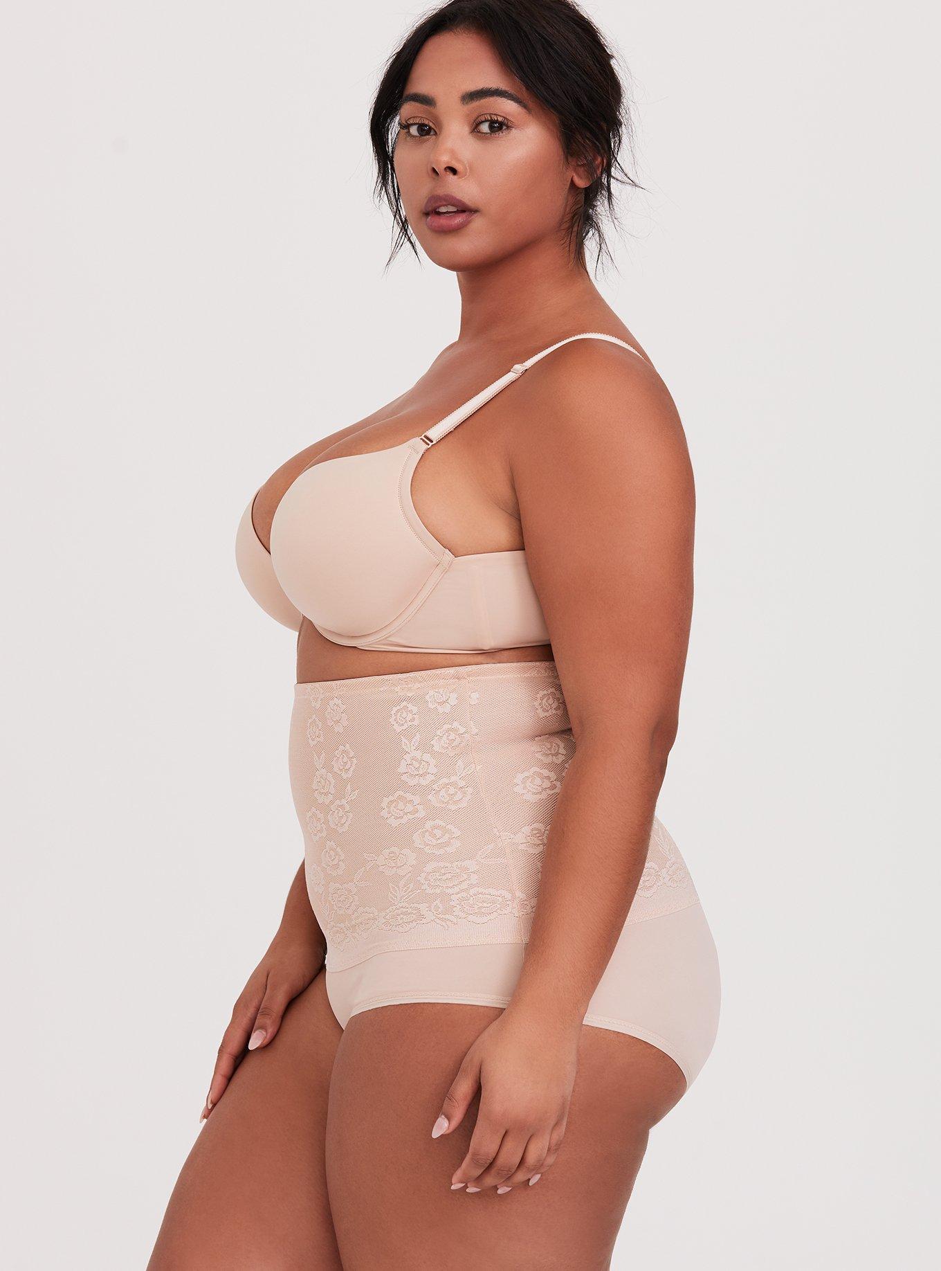 Plus Size - Mesh High Waist Brief Shapewear Panty - Torrid