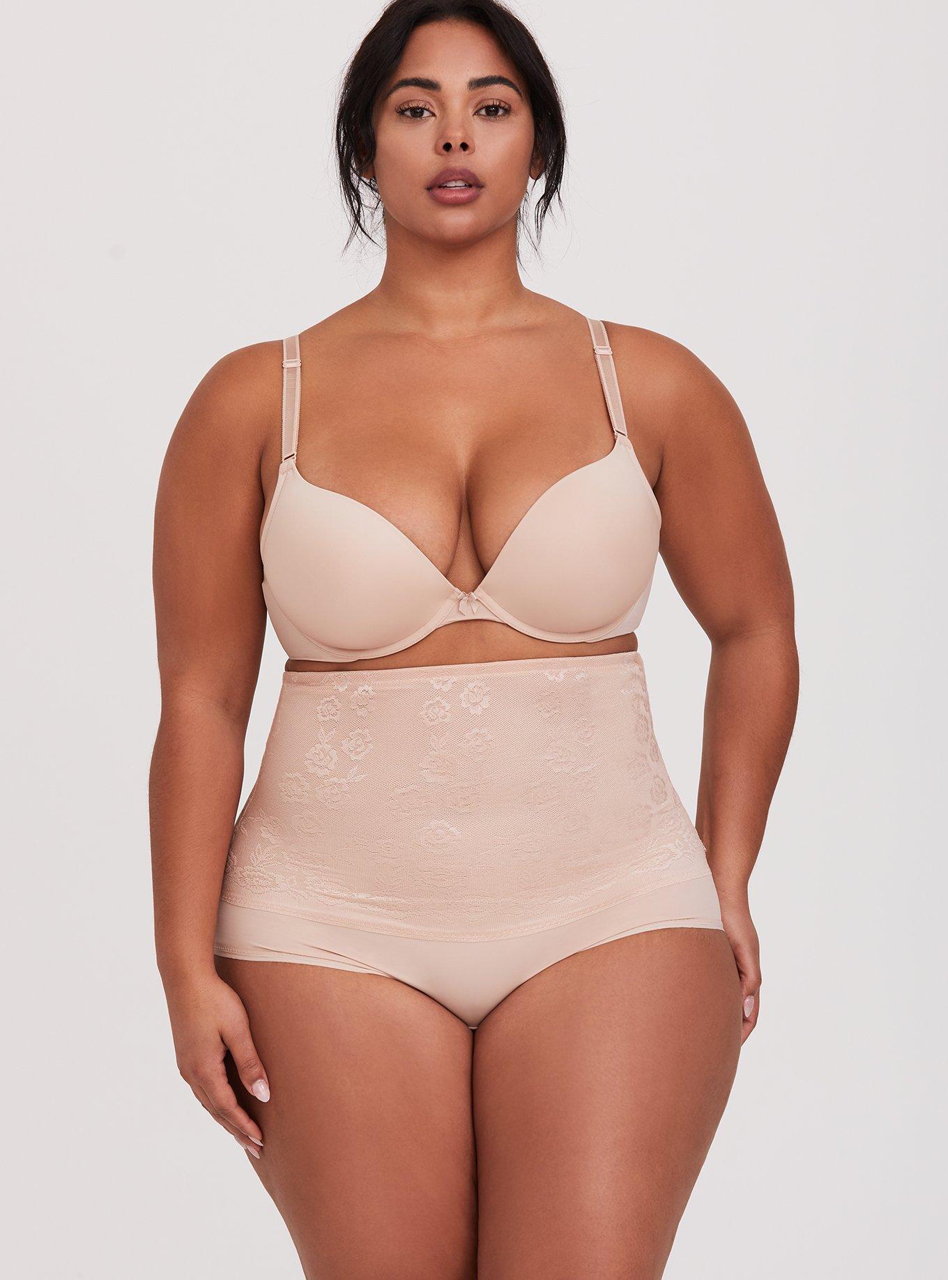 Plus Size - Mesh High Waist Brief Shapewear Panty - Torrid