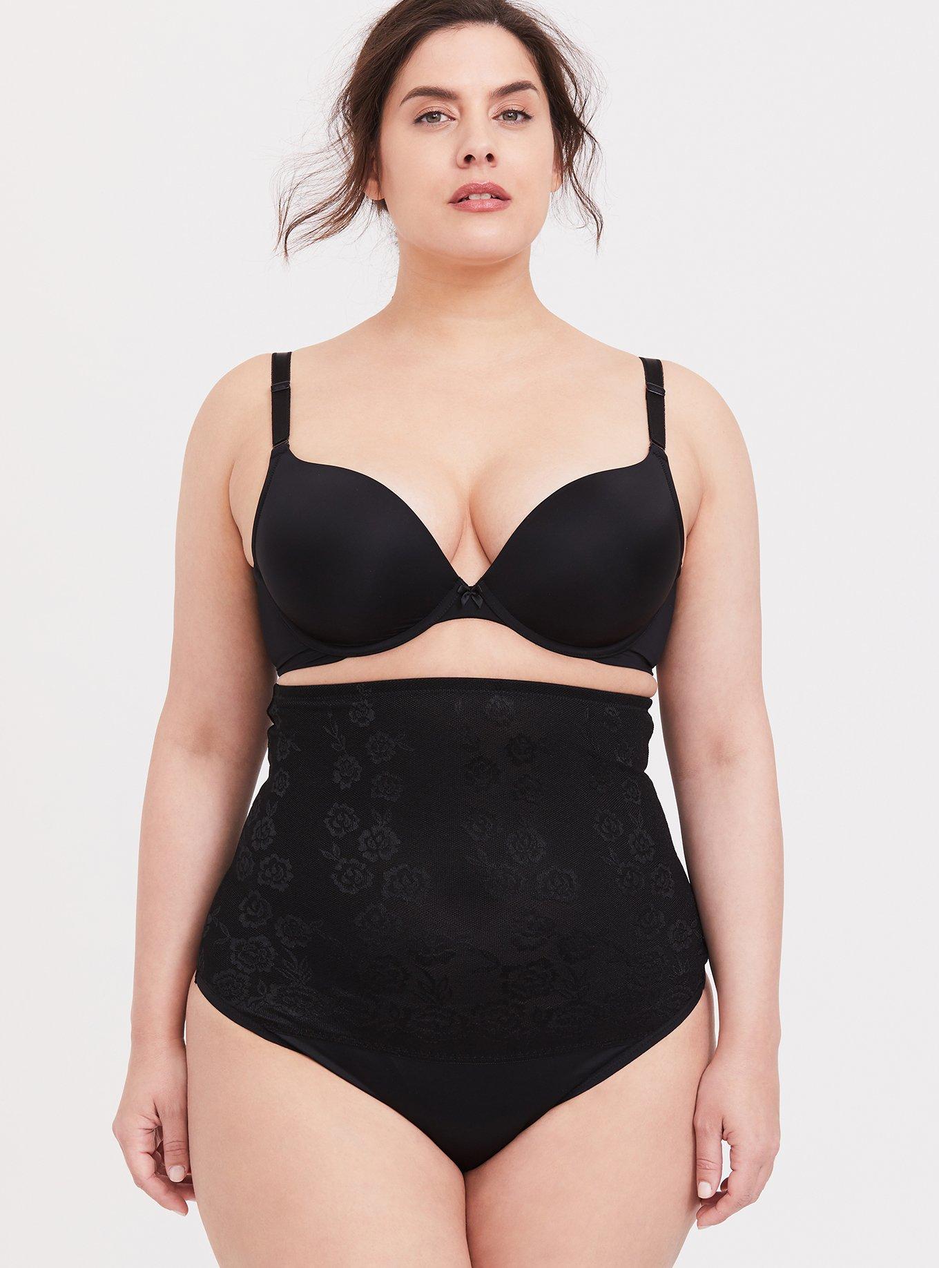 Diva Lace Tummy Control High-Waisted Smoothing Thong