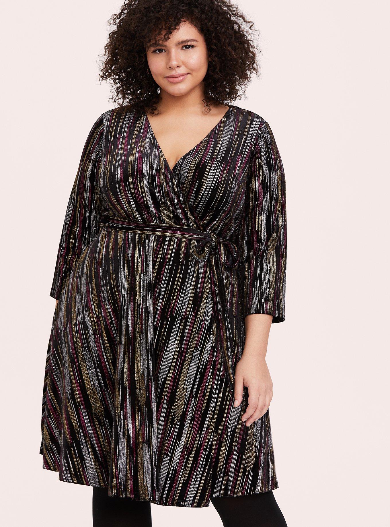 Torrid black clearance velvet dress