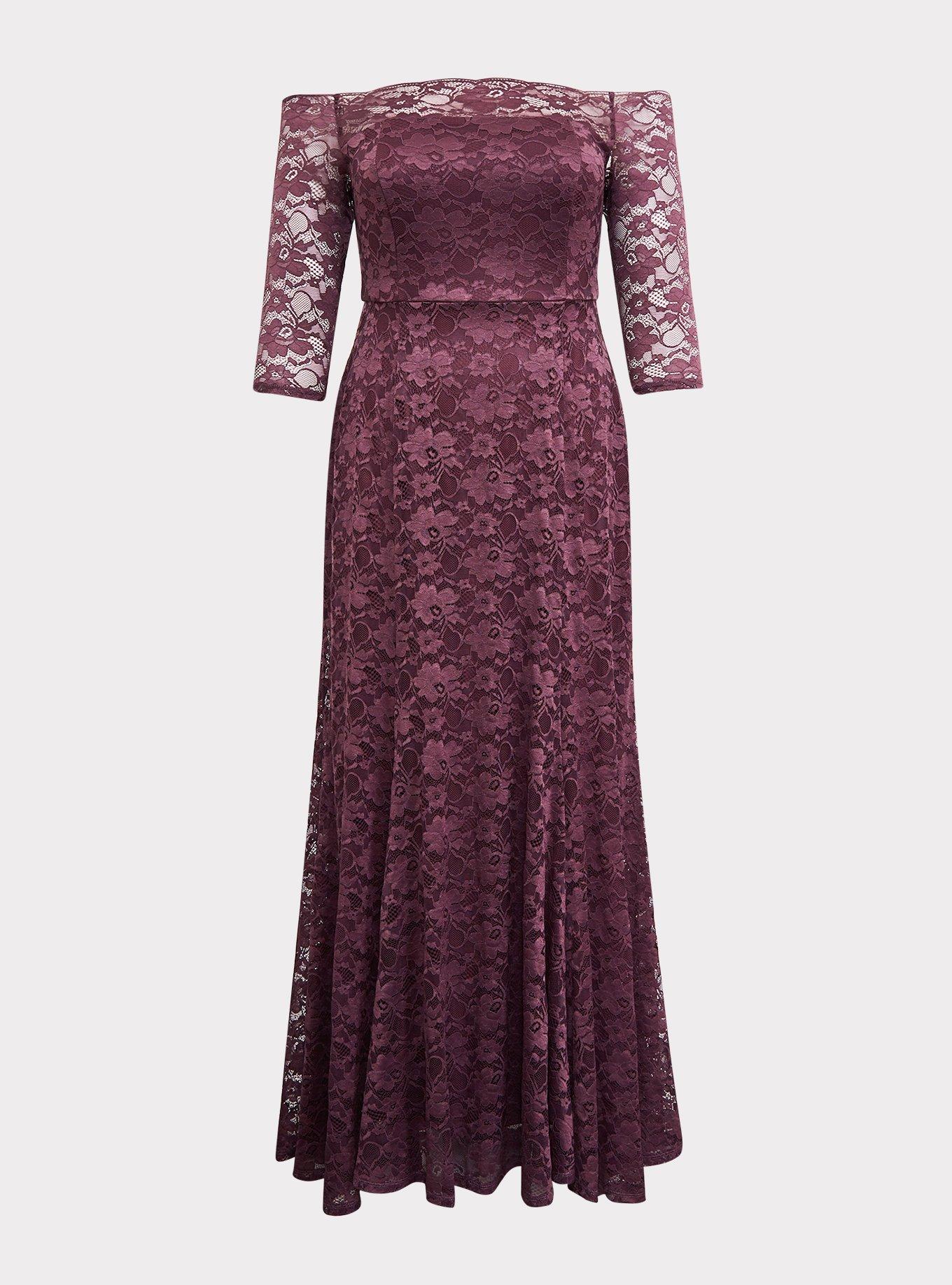 Torrid purple hotsell lace dress