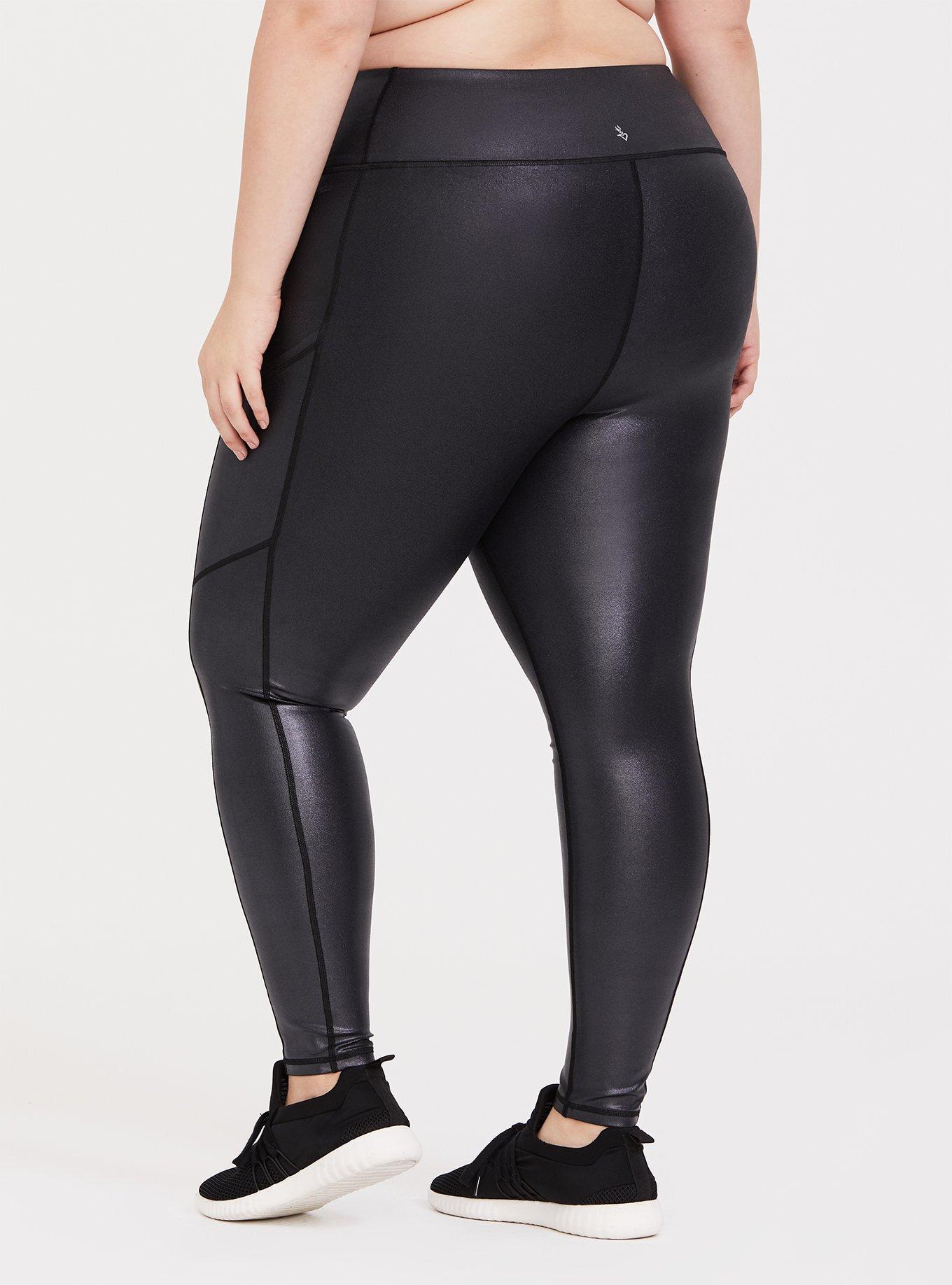 Coated leggings plus size hotsell