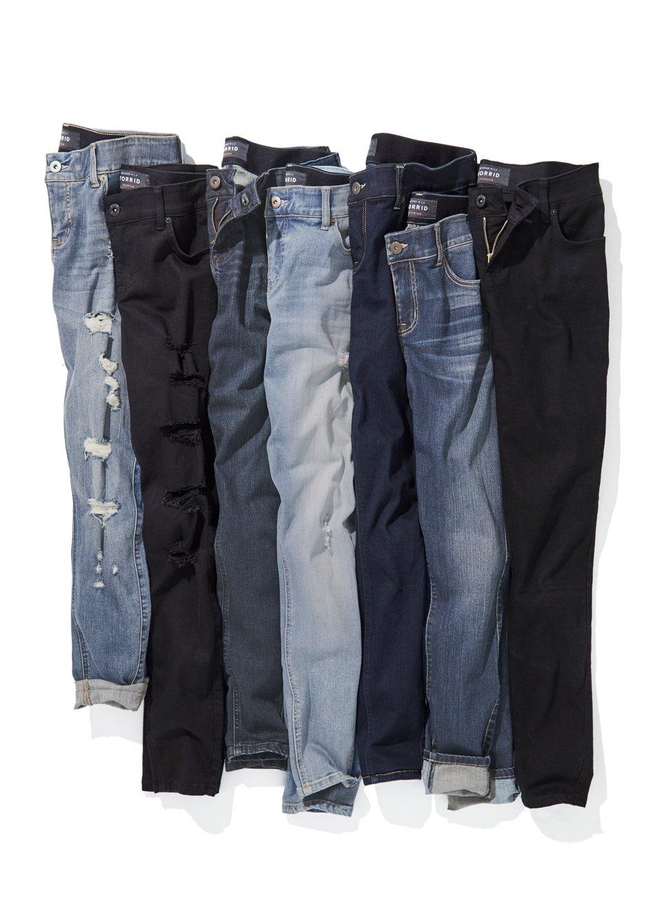 Plus Size Bombshell Skinny Jean - Premium Stretch Medium Wash, HEARTS, alternate