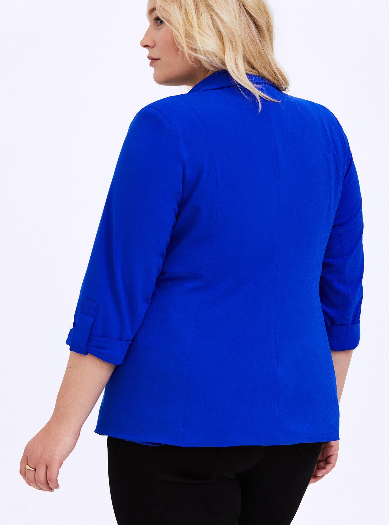 Plus Size - Studio Crepe Long Line Blazer - Torrid