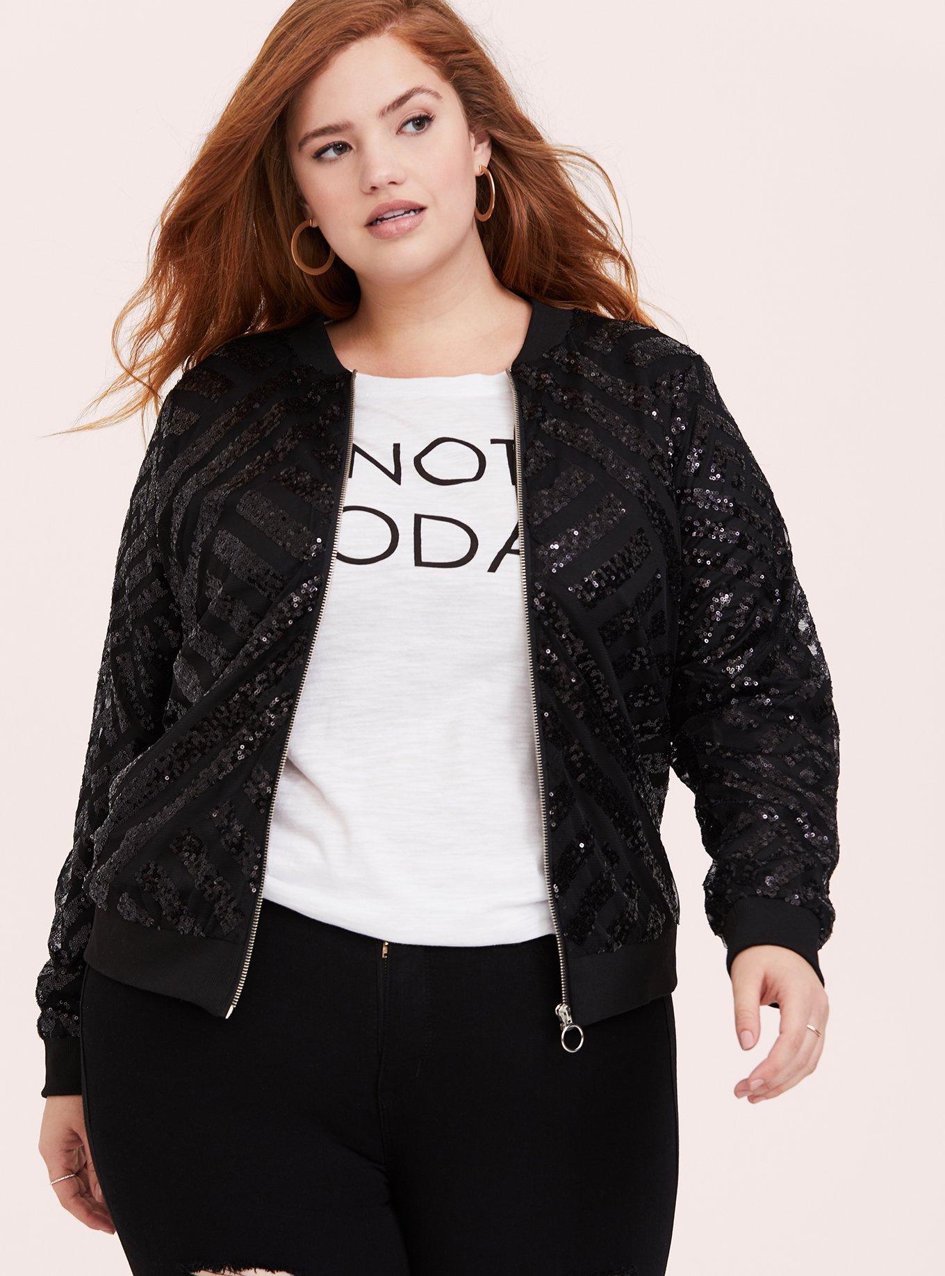 Torrid sequin 2024 bomber jacket