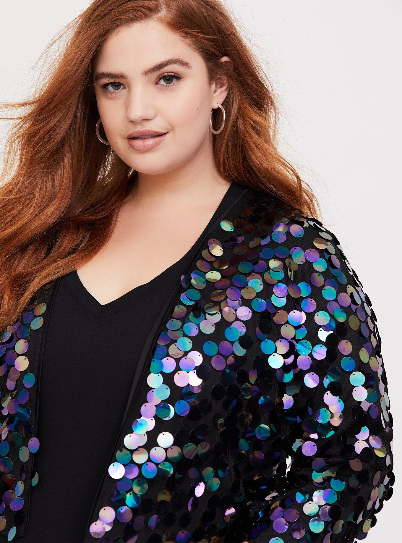 Torrid sequin bomber clearance jacket