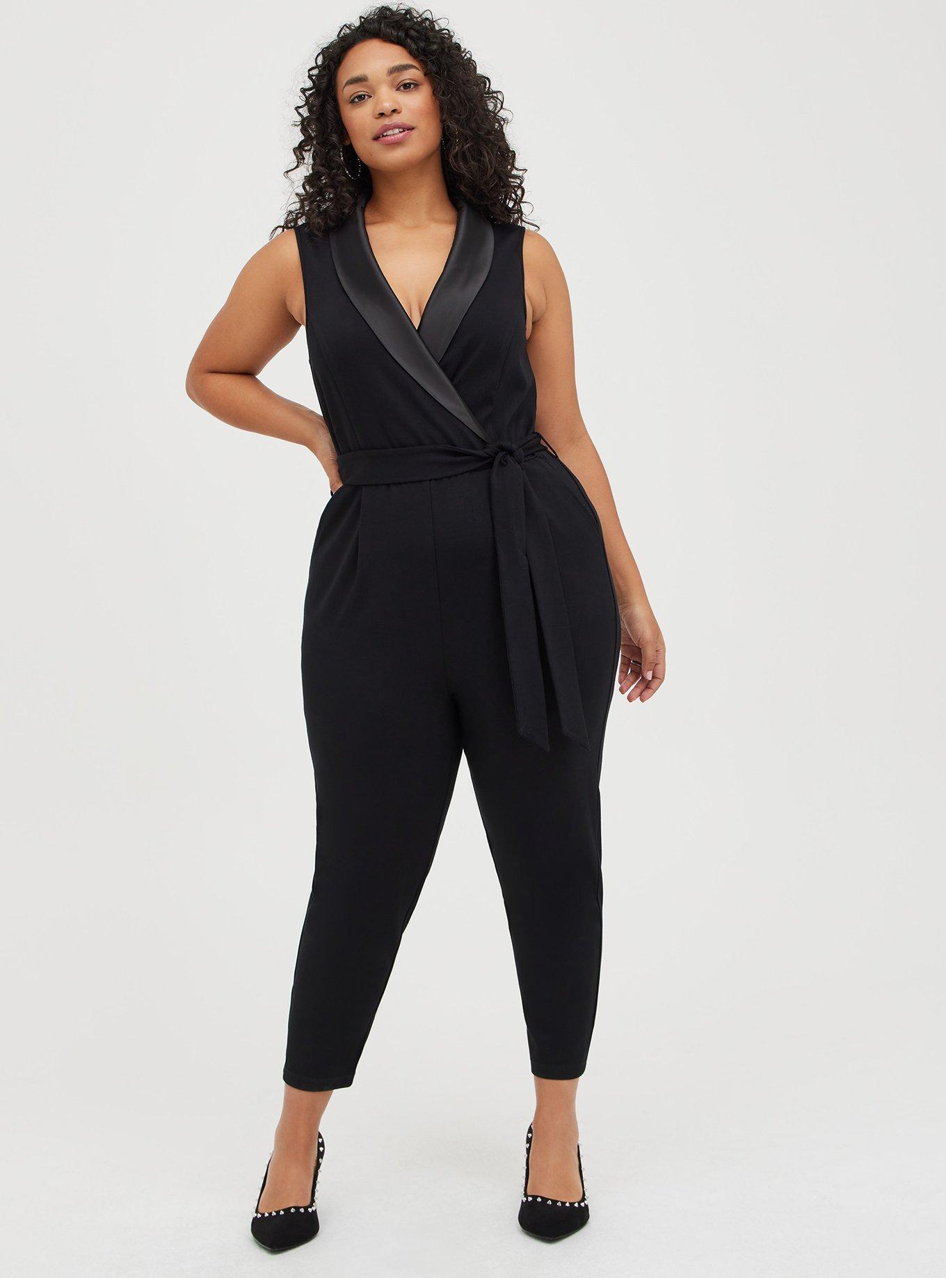 Plus Size - Tuxedo Jumpsuit - Torrid