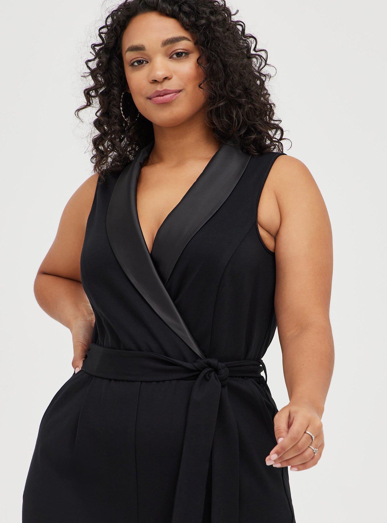 Plus Size - Tuxedo Jumpsuit - Torrid