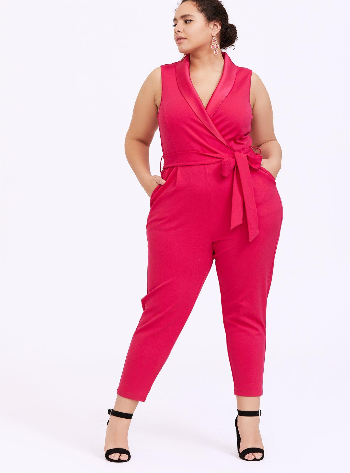 Here For Fun Magenta Jumpsuit