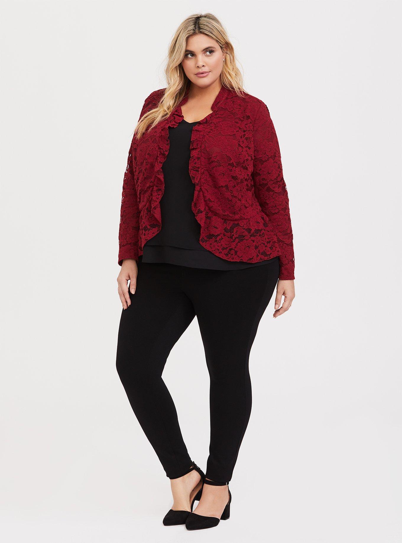 Plus size lace blazer best sale