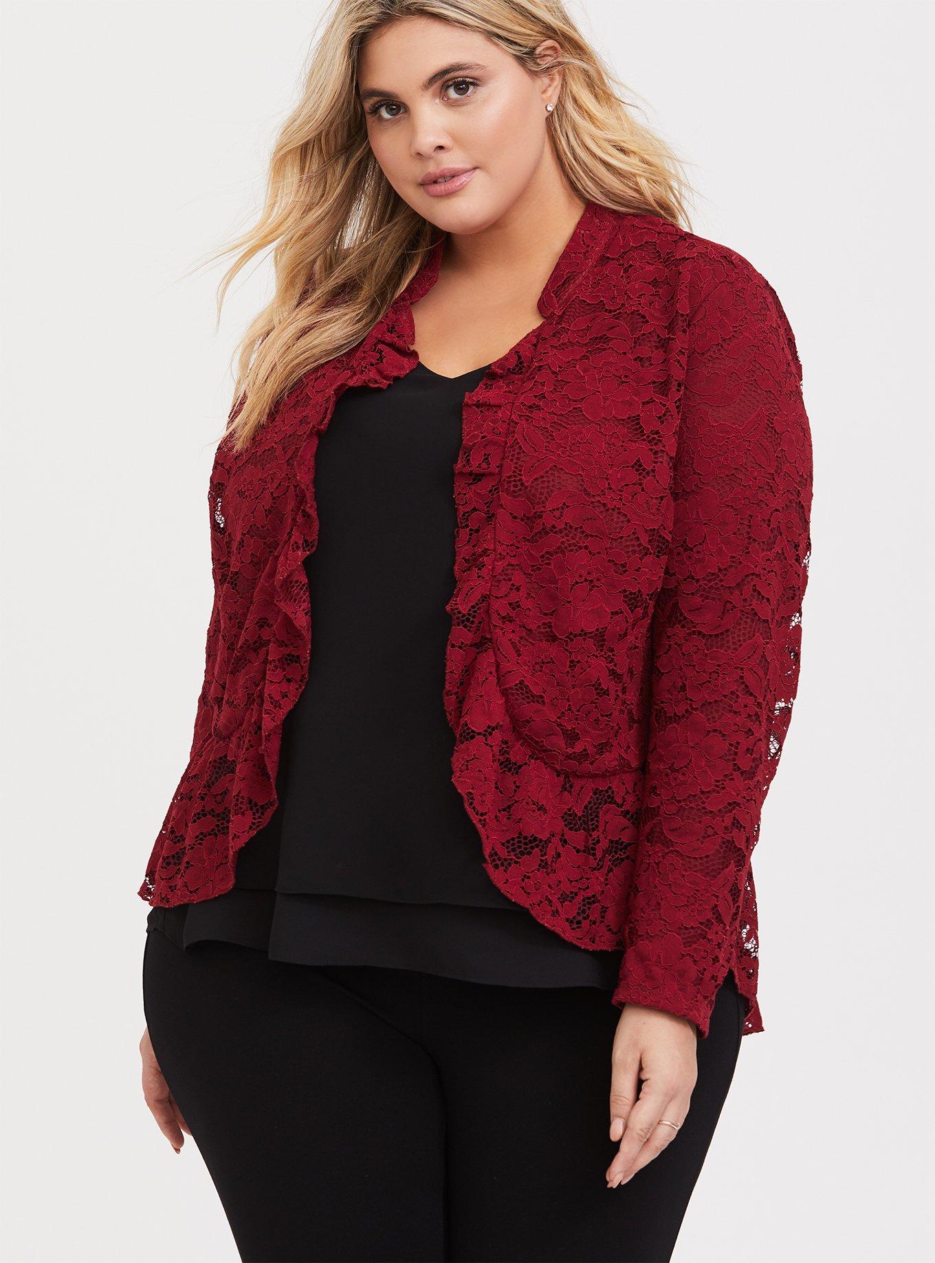 Torrid lace jacket top