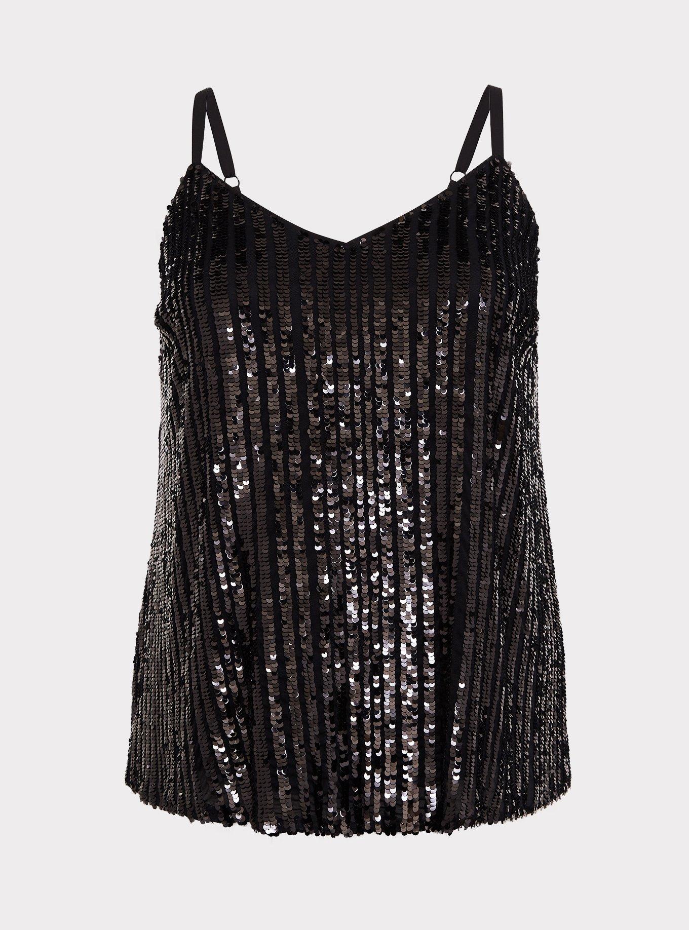 Sophie Sequin Swing Cami, DEEP BLACK, hi-res