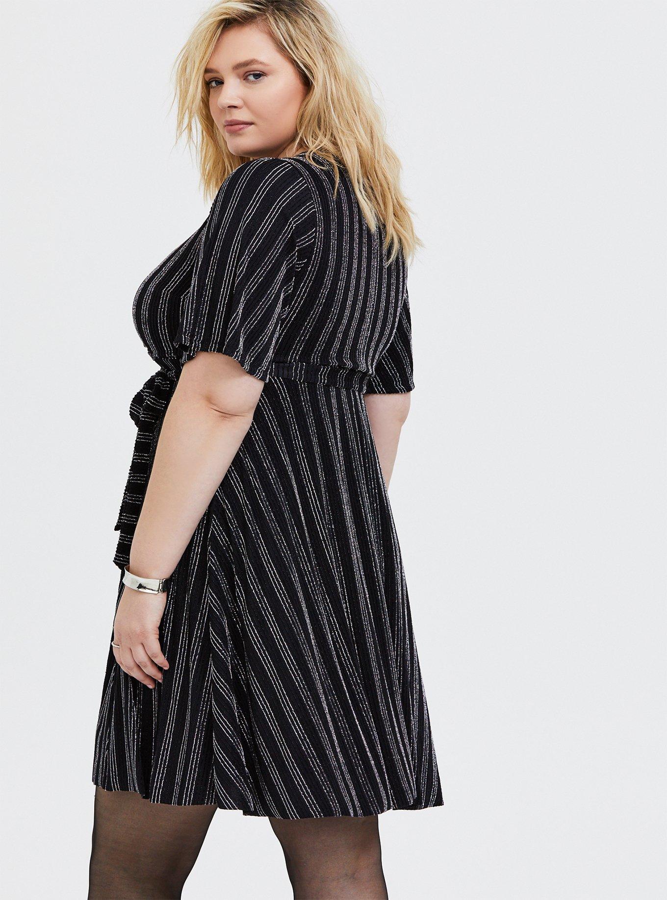 Torrid black shop wrap dress