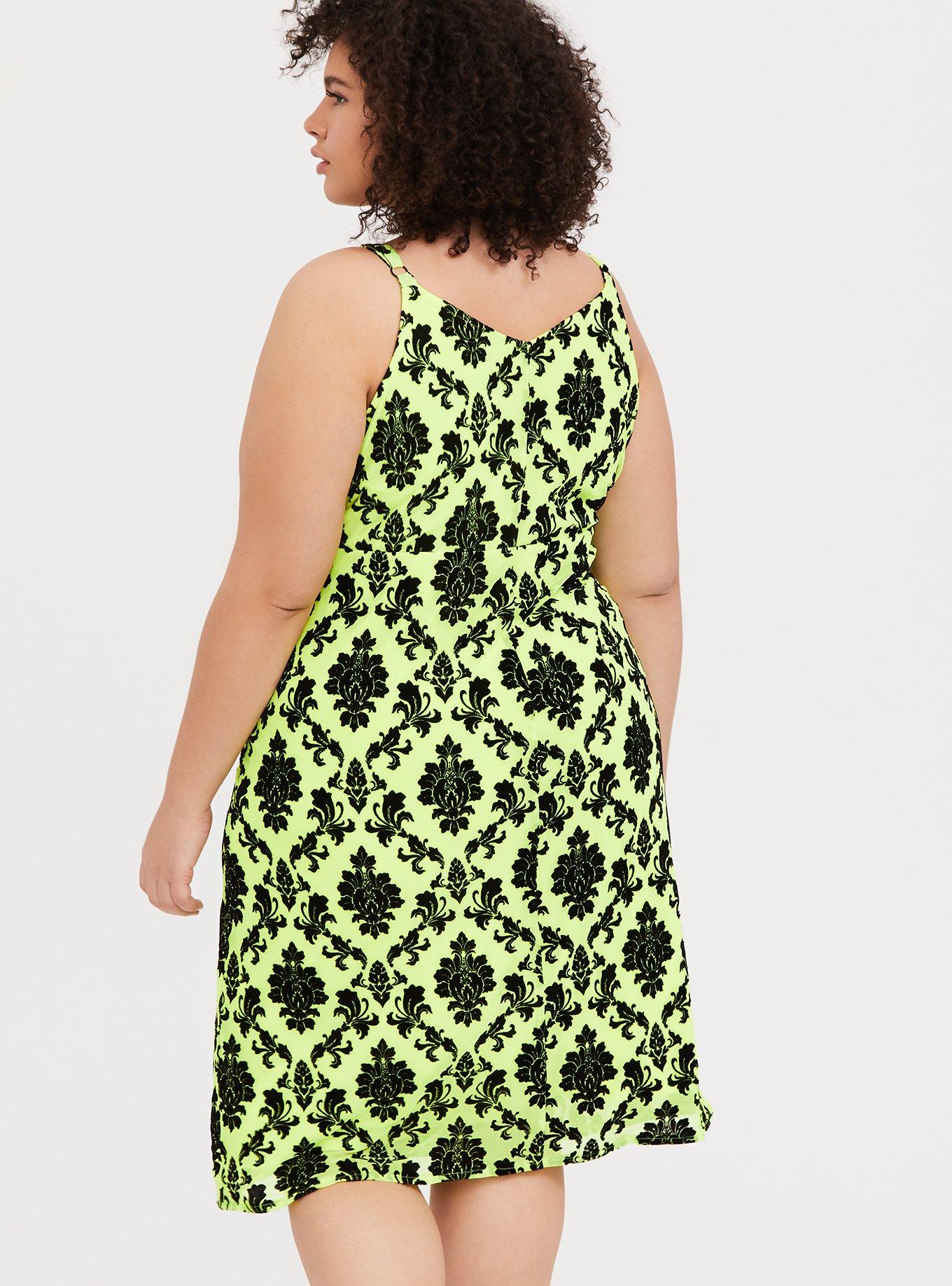 knee length dresses for ladies Lime Green Mesh Bodycon Mini Dress main image 0