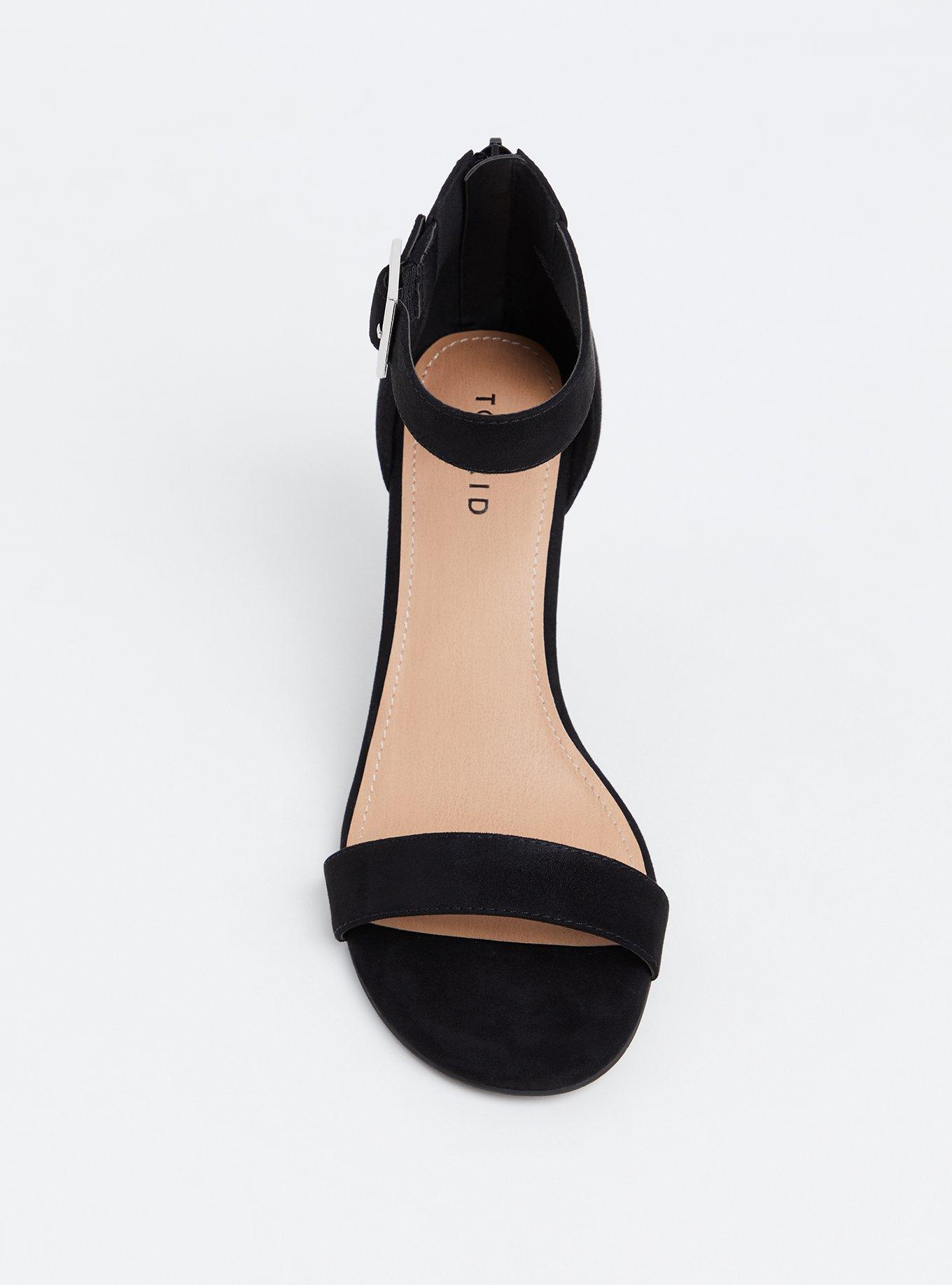 Ankle Strap Cone Heel Sandal (WW