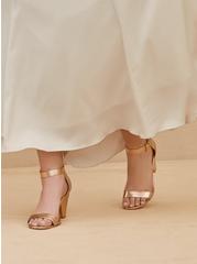 Ankle Strap Cone Heel Sandal (WW), ROSE GOLD, hi-res