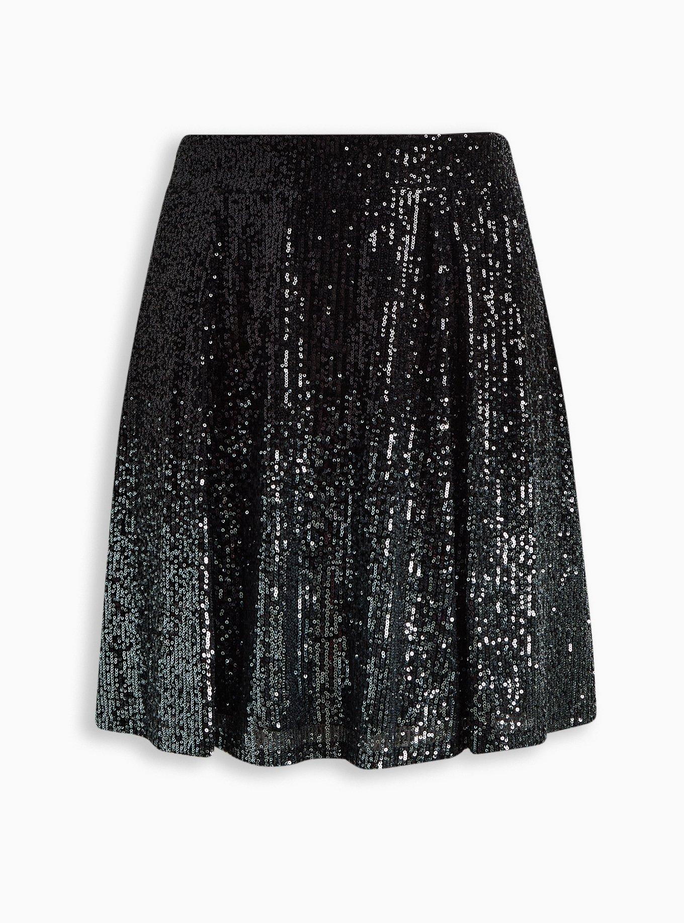 Plus Size - Mini Sequin Skater Skirt - Torrid