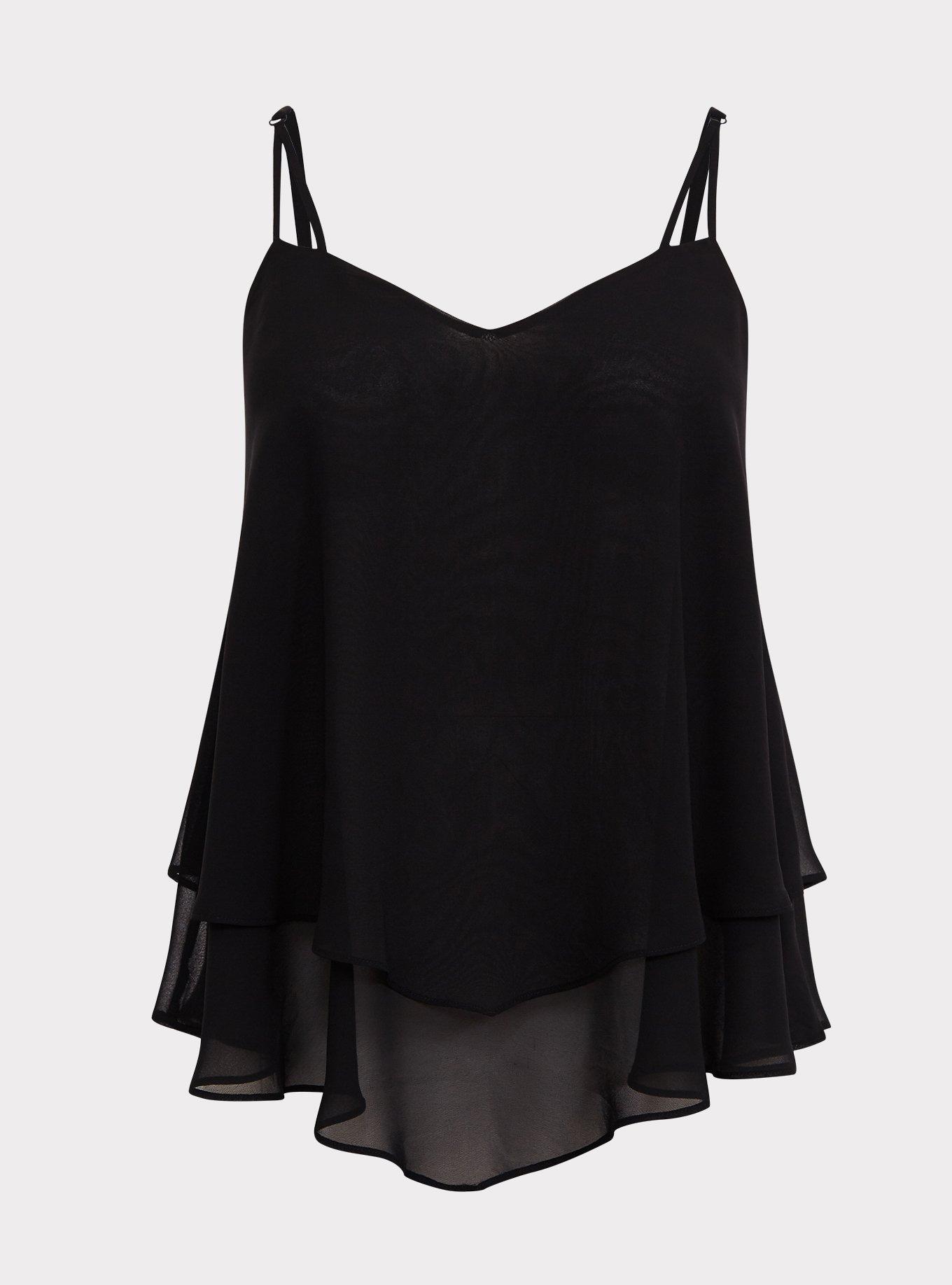 Plus Size - Georgette Layered Swing Cami - Torrid