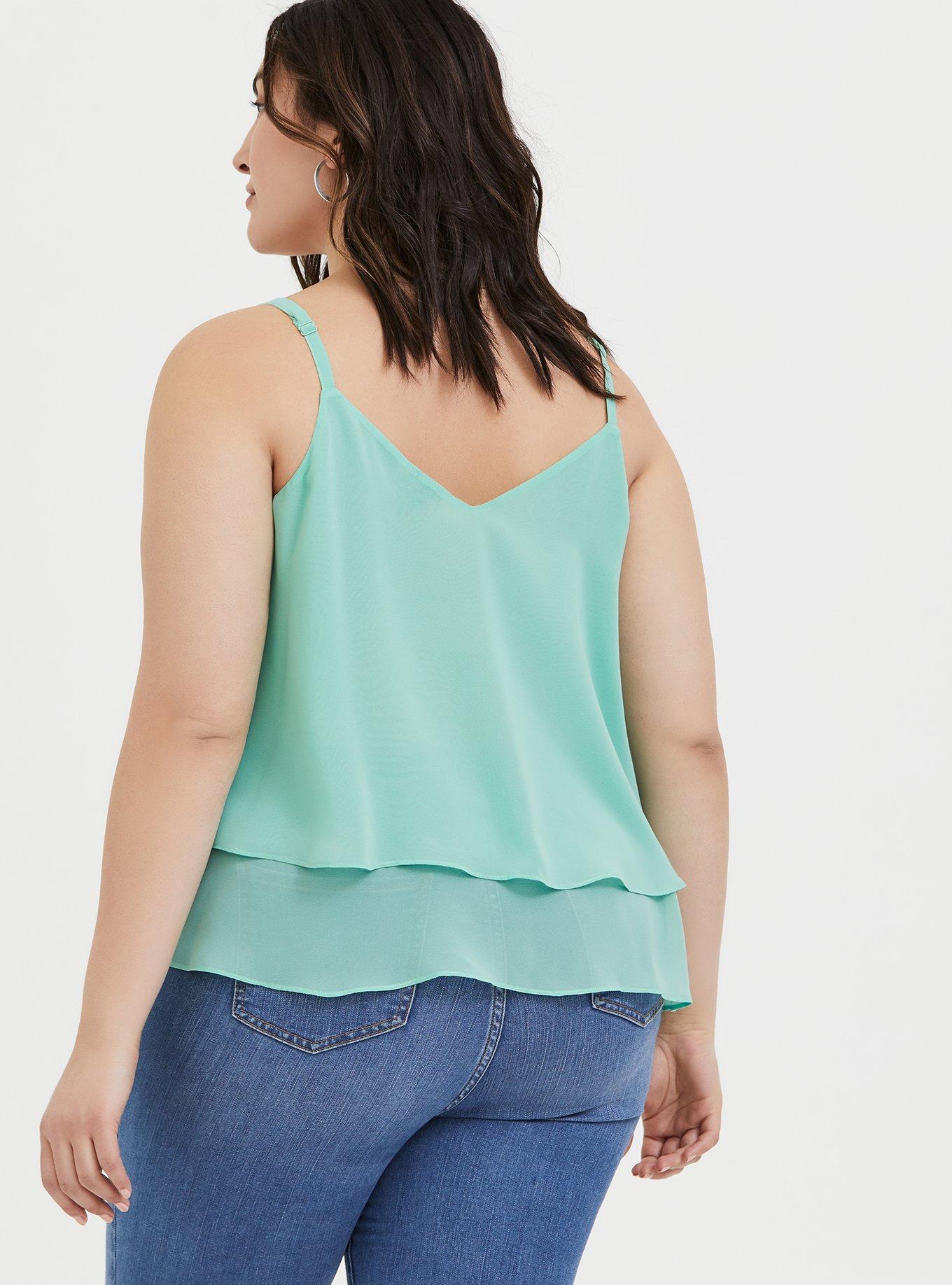 Plus Size - Georgette Layered Swing Cami - Torrid