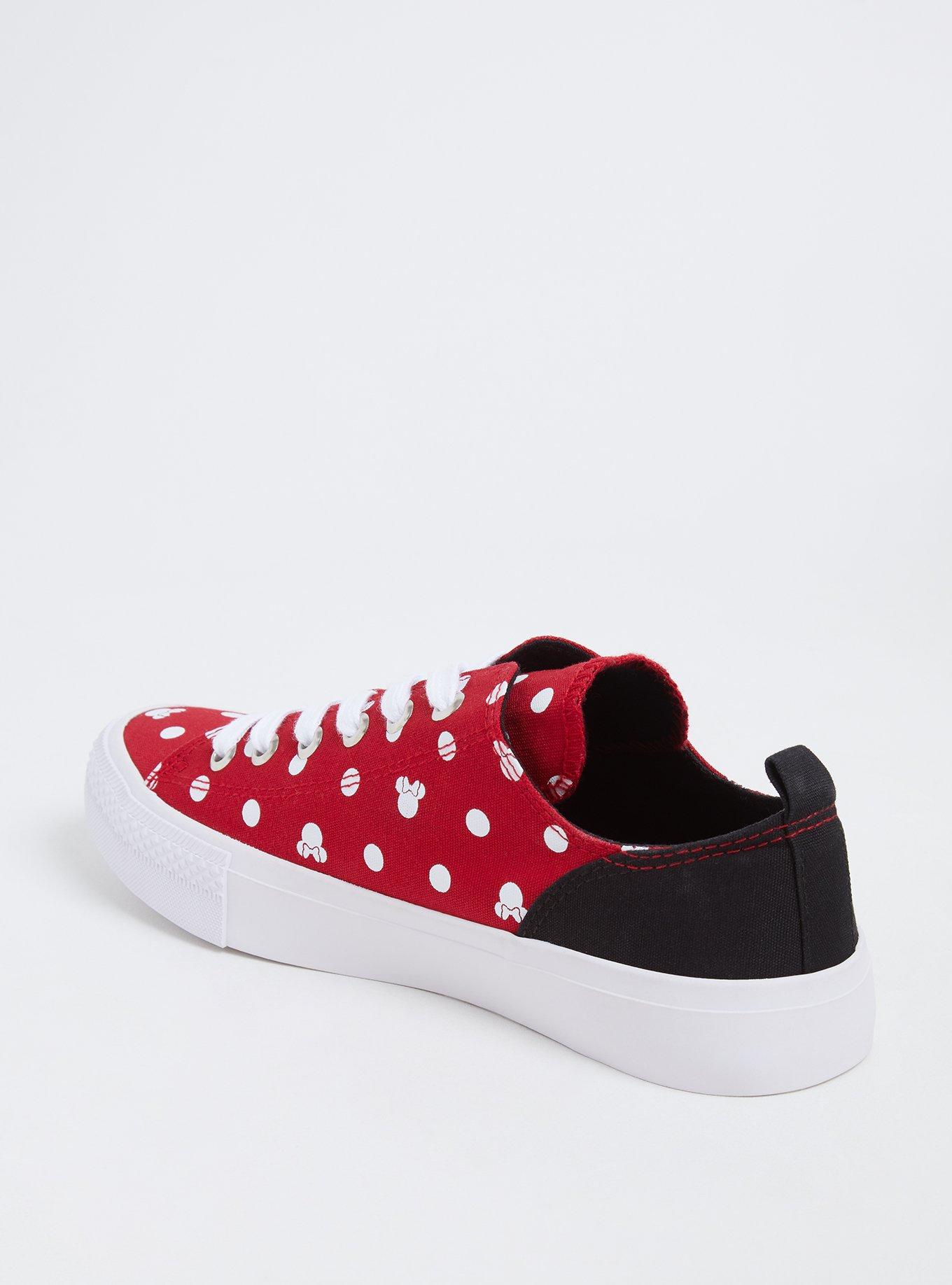 Disney Lace up Shoes for Women - Minnie Mouse Polka Dots