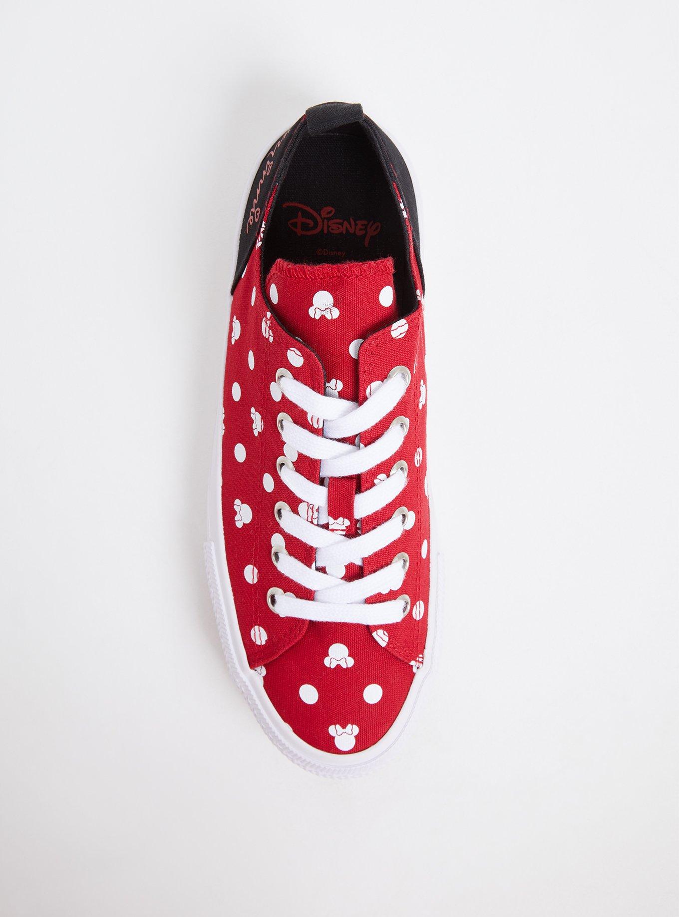 Disney Lace up Shoes for Women - Minnie Mouse Polka Dots