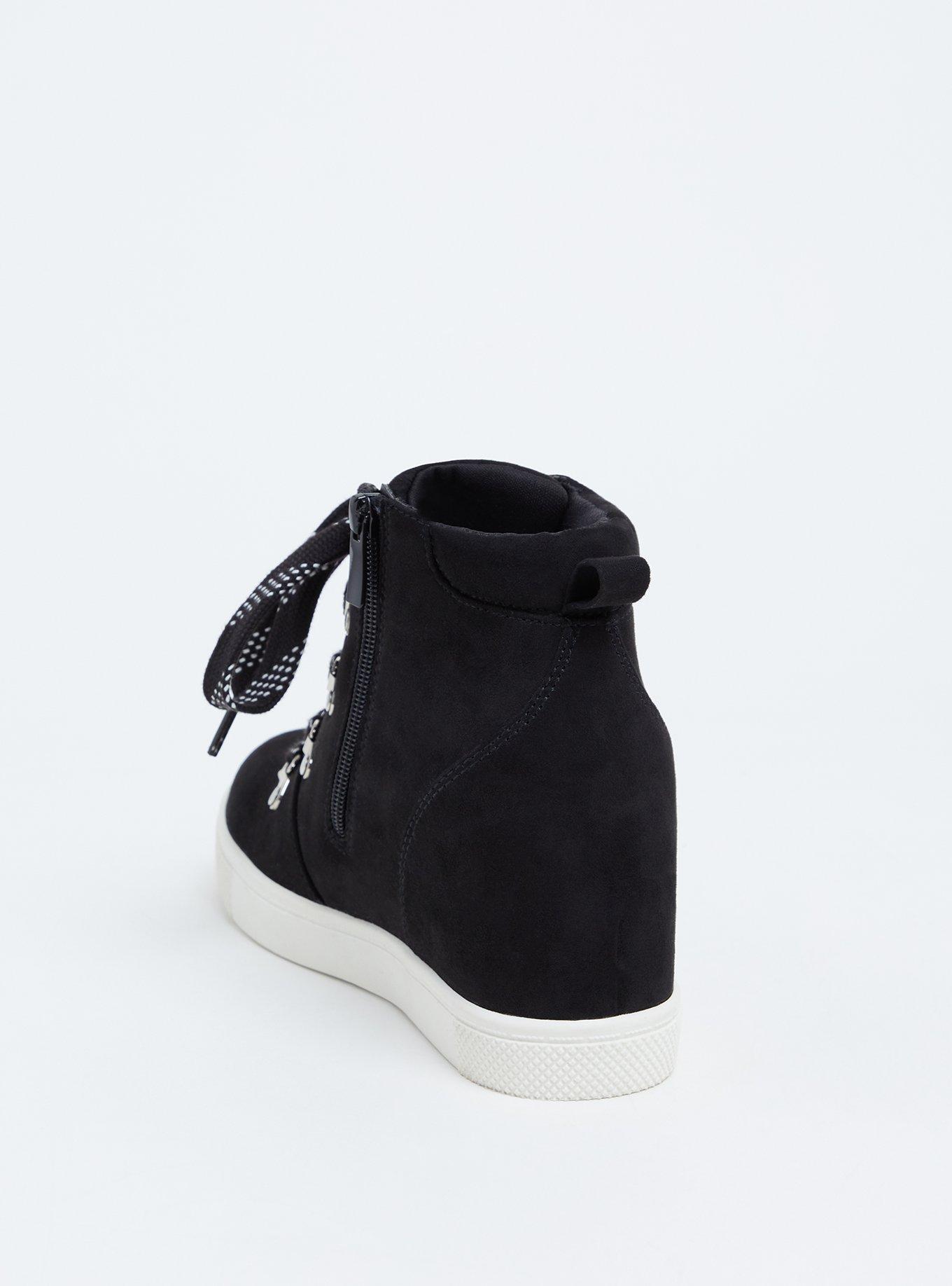 Faux suede wedge hot sale sneaker