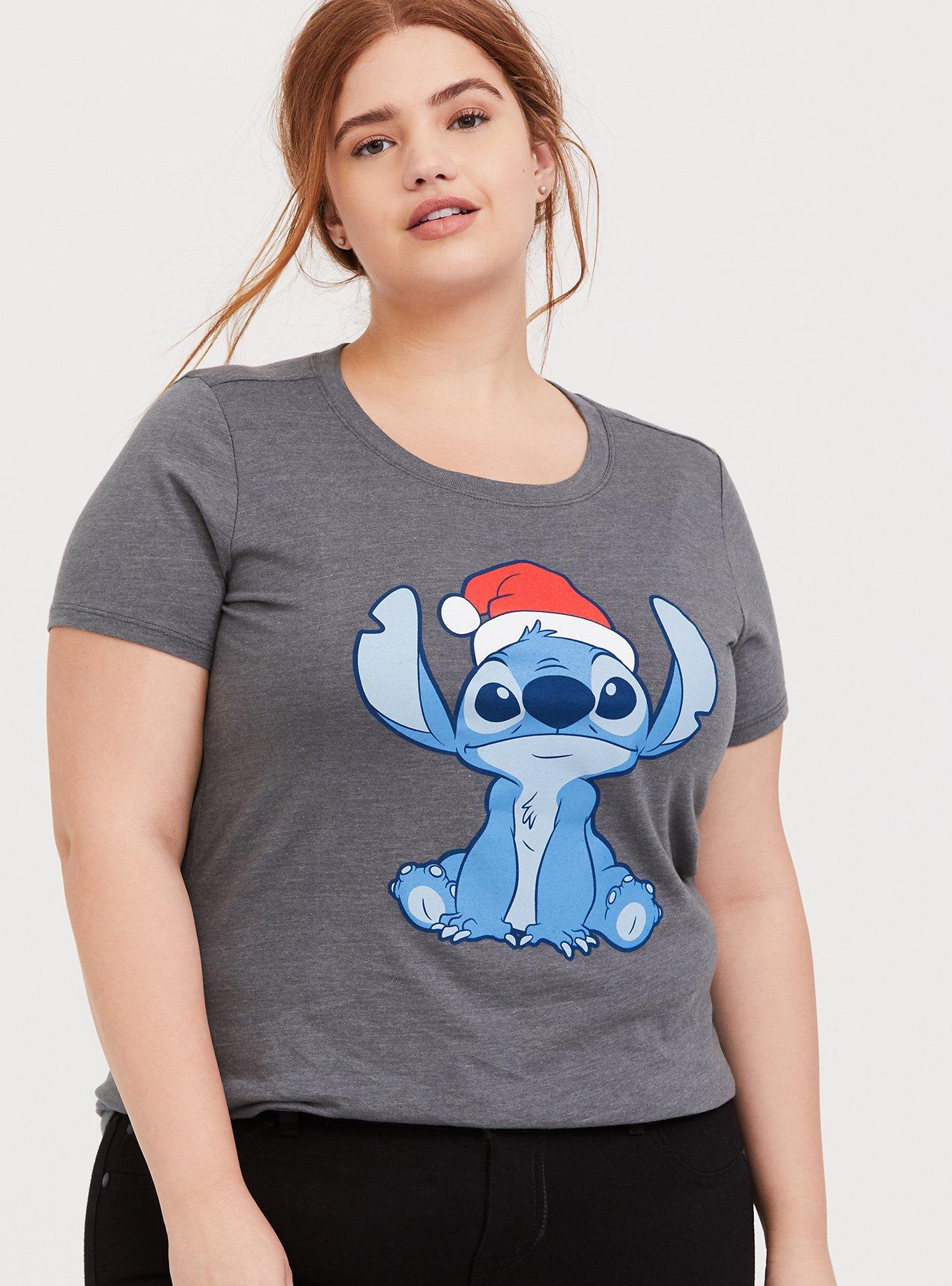 Plus Size - Disney Holiday Lilo & Stitch Grey Top - Torrid