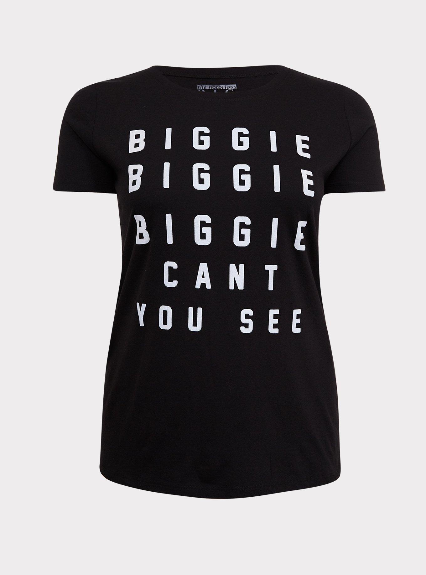 Plus Size Notorious B.I.G. Biggie Can’t You See Black Crew Tee Torrid
